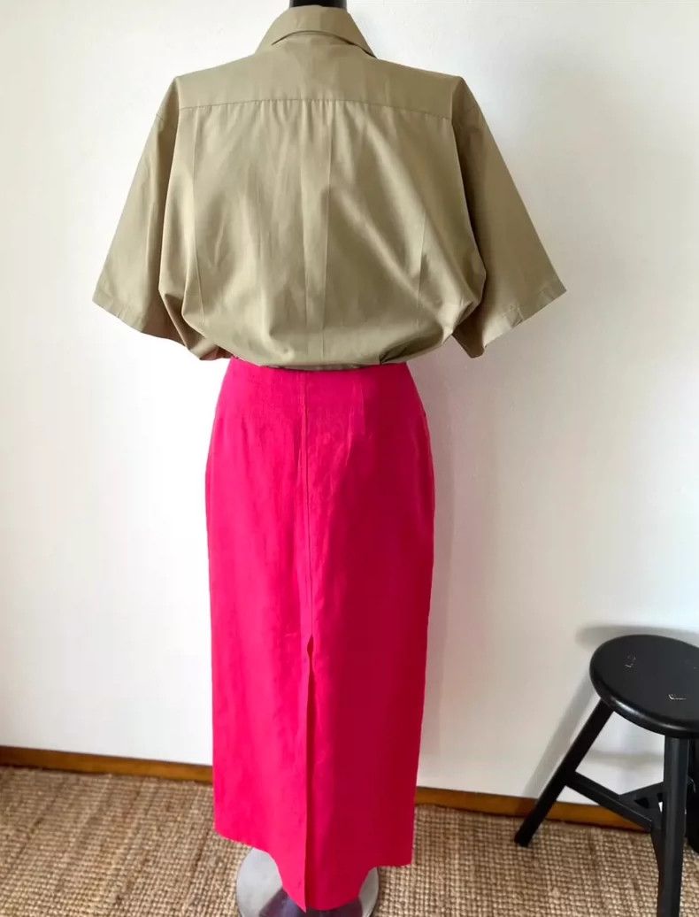 Kenzo KENZO Pink linen skirt Size 25" / US 0 / IT 36 - 2 Thumbnail