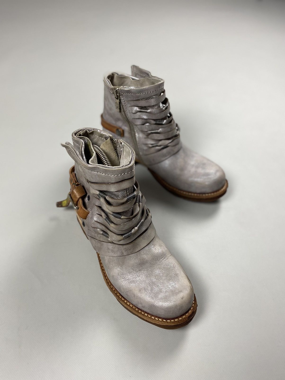 A.S.98 A.S. 98 ladies avant-garde ankle combat boots shoes size 37 Size US 7 / IT 37 - 5 Thumbnail