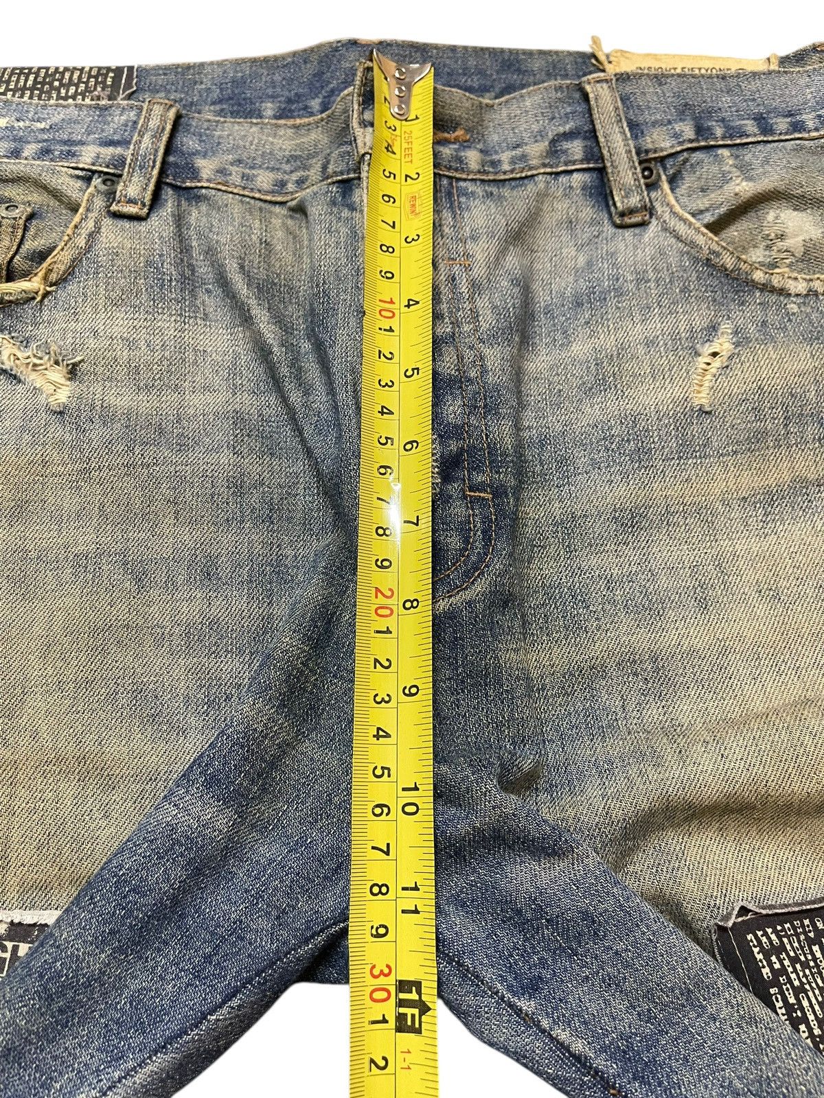 Hysteric Glamour Vintage Japanese Brand Mud Wash Faded Artist Style Jeans Size US 36 / EU 52 - 18 Thumbnail