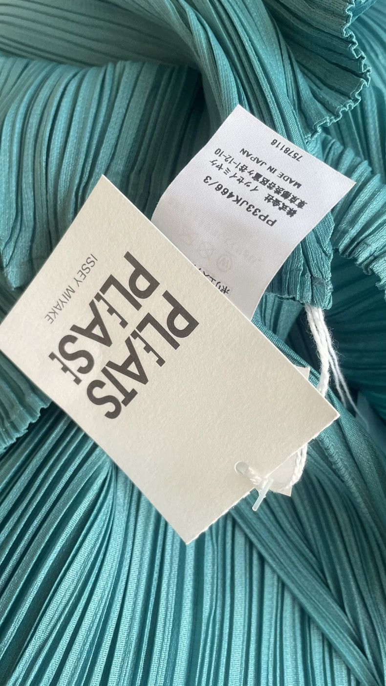Issey Miyake issey miyake size:3 Blue-green pleated coat Size XXS / US 00 / IT 34 - 3 Thumbnail