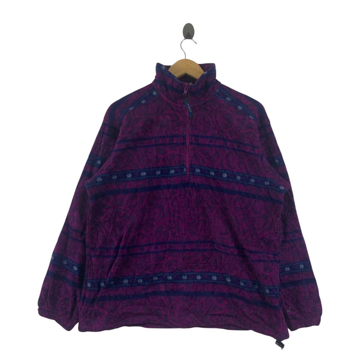 L.L. Bean Vintage L.L BEAN NAVAJO Zipper Fleece Sweater Size US L / EU 52-54 / 3 - 1 Thumbnail