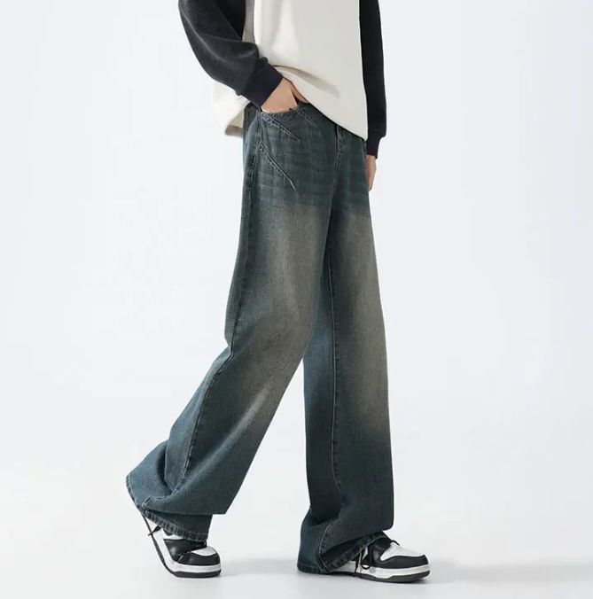 Jean Straight Leg Jeans Men's Loose Fit Size US 27 - 5 Thumbnail