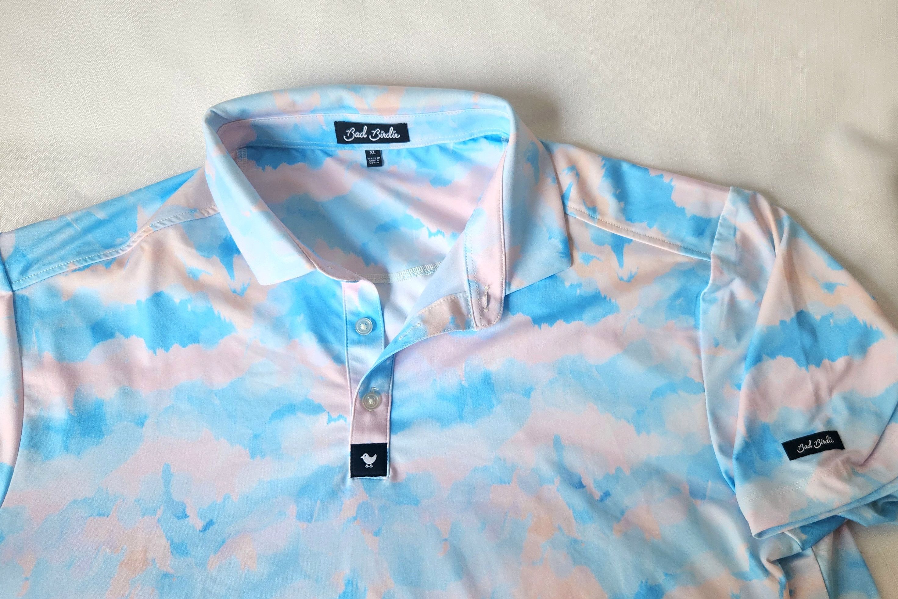 Bad Birdie Bad Birdie Cotton Caddy Golf Polo XL watercolor multicolored Size US XL / EU 56 / 4 - 5 Thumbnail