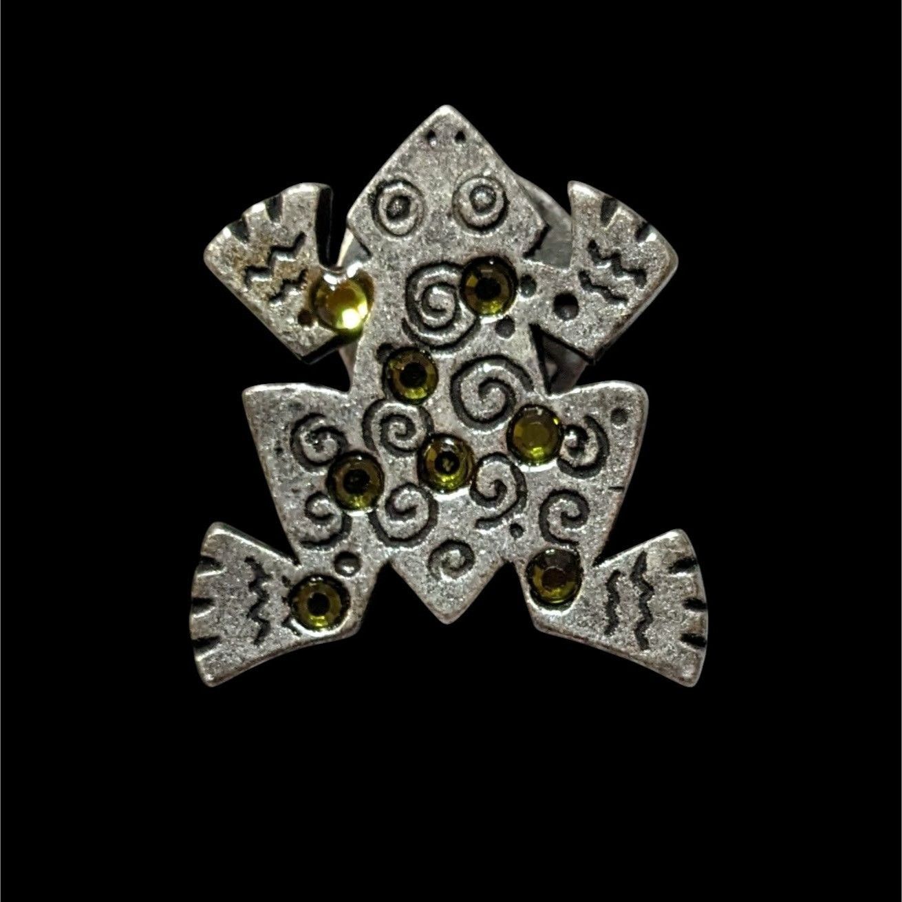 Chicos Vintage Chico's Southwestern Rhinestone Frog Brooch Size ONE SIZE - 2 Thumbnail