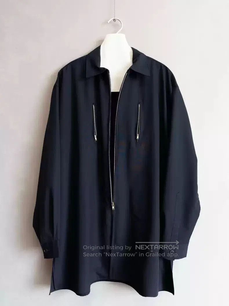 Yohji Yamamoto Yohji Yamamoto 91AW Show style zippered jacket shirt. Size US M / EU 48-50 / 2 - 1 Thumbnail