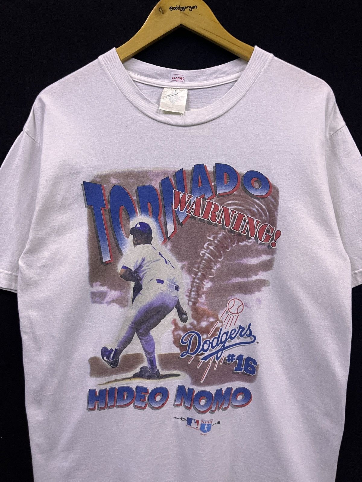 MLB VINTAGE 1996 AMERICAN BASEBALL MLB TORNADO DODGERS HIDEONOMO Size US L / EU 52-54 / 3 - 4 Thumbnail
