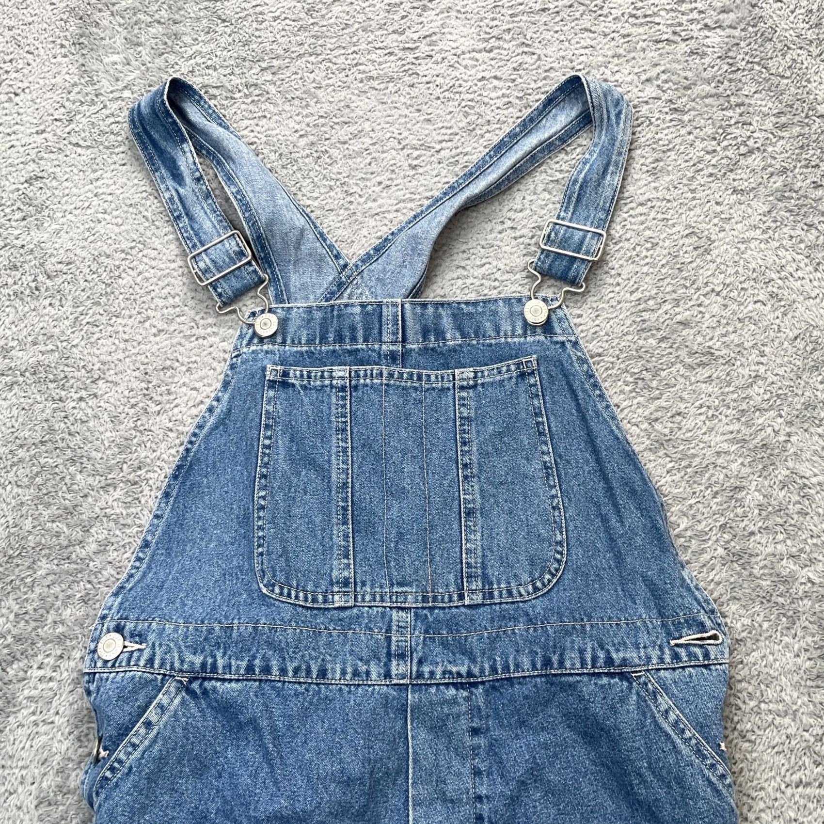 Gap Gap Overalls Womens Extra Small Blue Denim Shortalls Bibs Shorts Medium Wash Casual Workwear City Preppy Womens Shortalls Bagable? Size 26" / US 2 / IT 38 - 4 Thumbnail