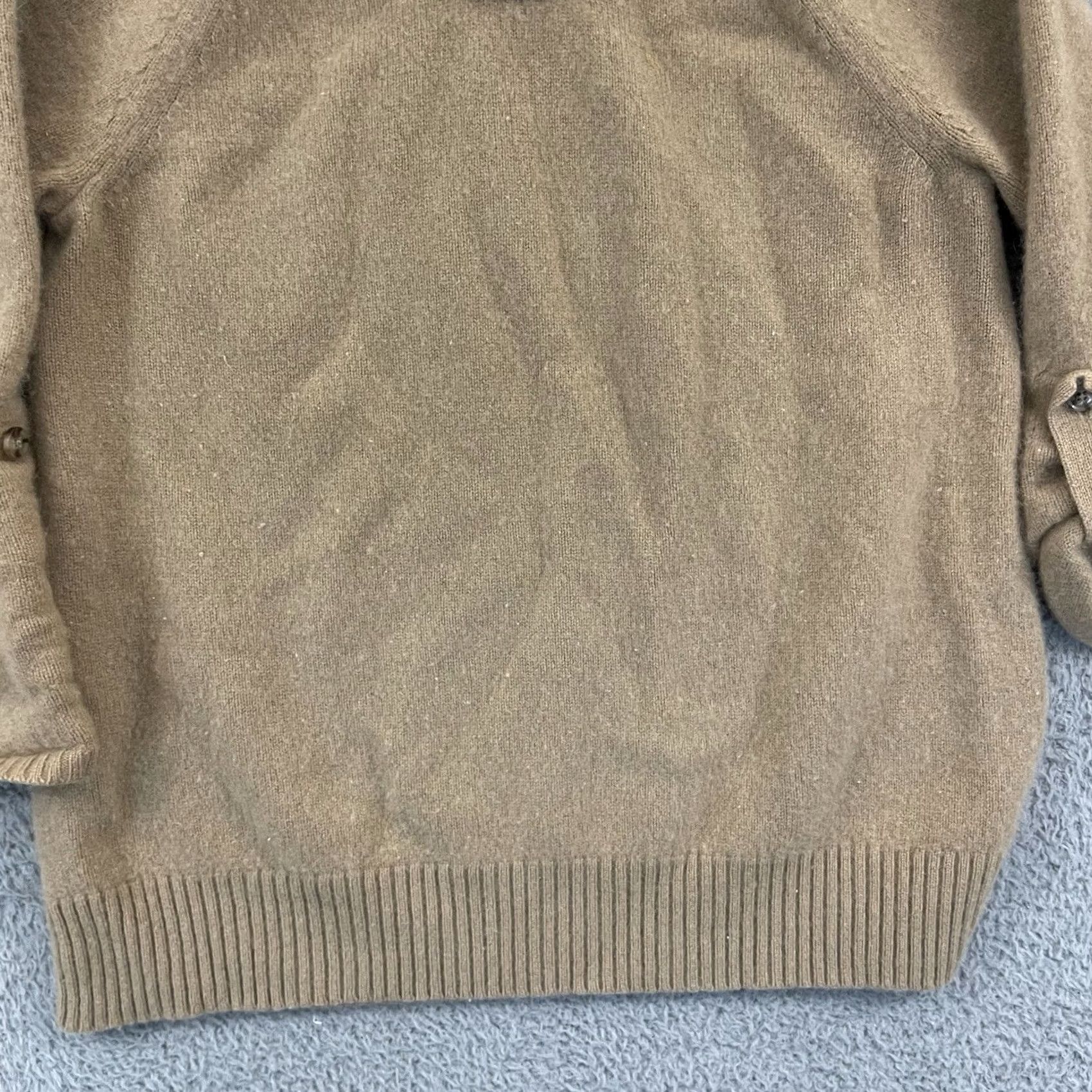 Banana Republic Banana Republic Sweater Womens L Mojave Cashmere Ribbed Roll Sleeve Pullover Size L / US 10 / IT 46 - 2 Thumbnail