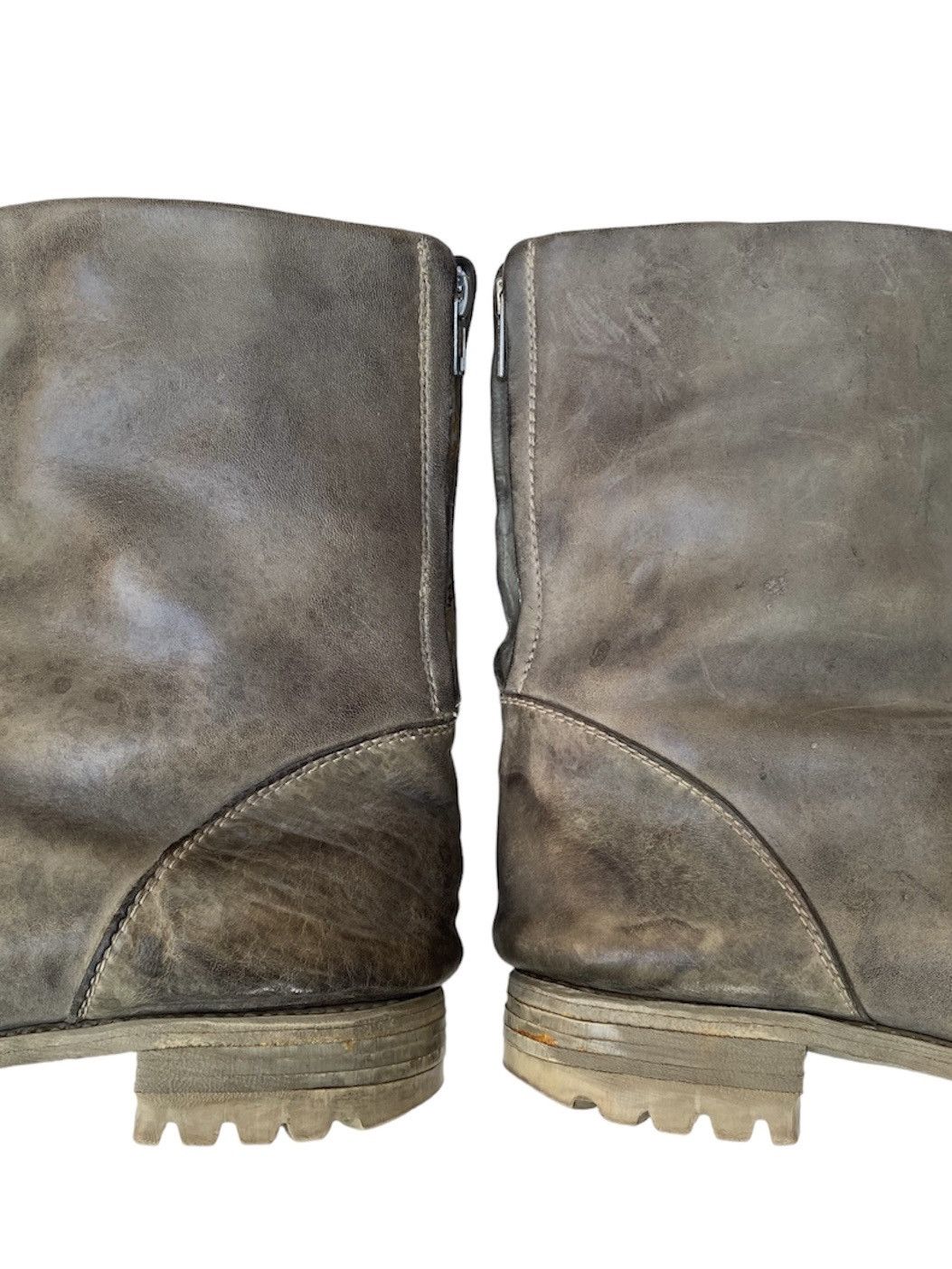 Carol Christian Poell CCP AW05 SAFE Double-Zip Tank Sole Horse Leather Boots Size US 11 / EU 44 - 5 Thumbnail