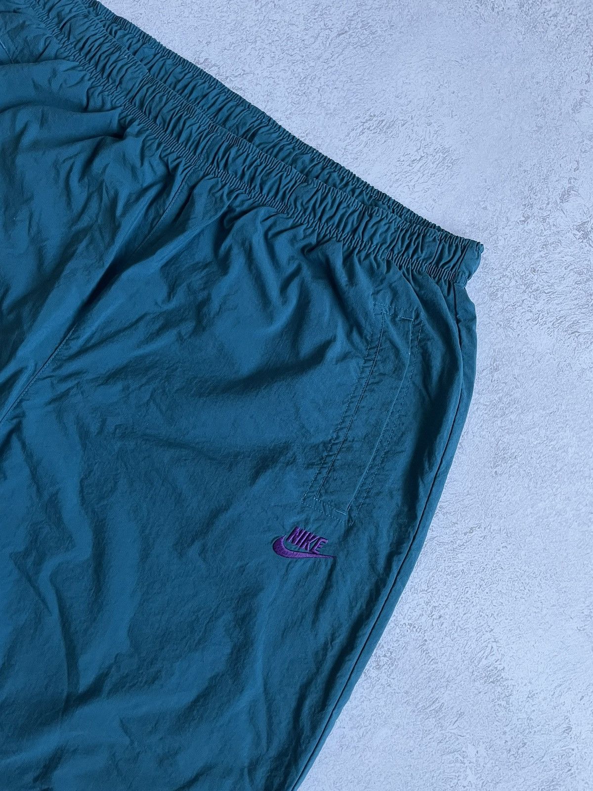 Vintage Vintage Nike Nylon Track Pants 90s Small Logo XXL Size US 37 - 2 Thumbnail