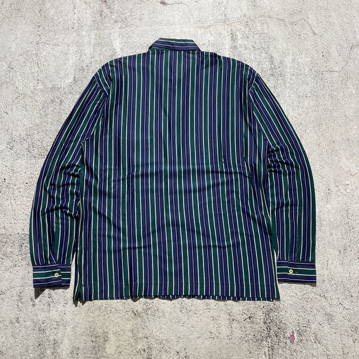 Japanese Brand 🇮🇹 1990s Vintage Pavesi Polvato Silk Striped Shirt Luxury Size US L / EU 52-54 / 3 - 12 Thumbnail