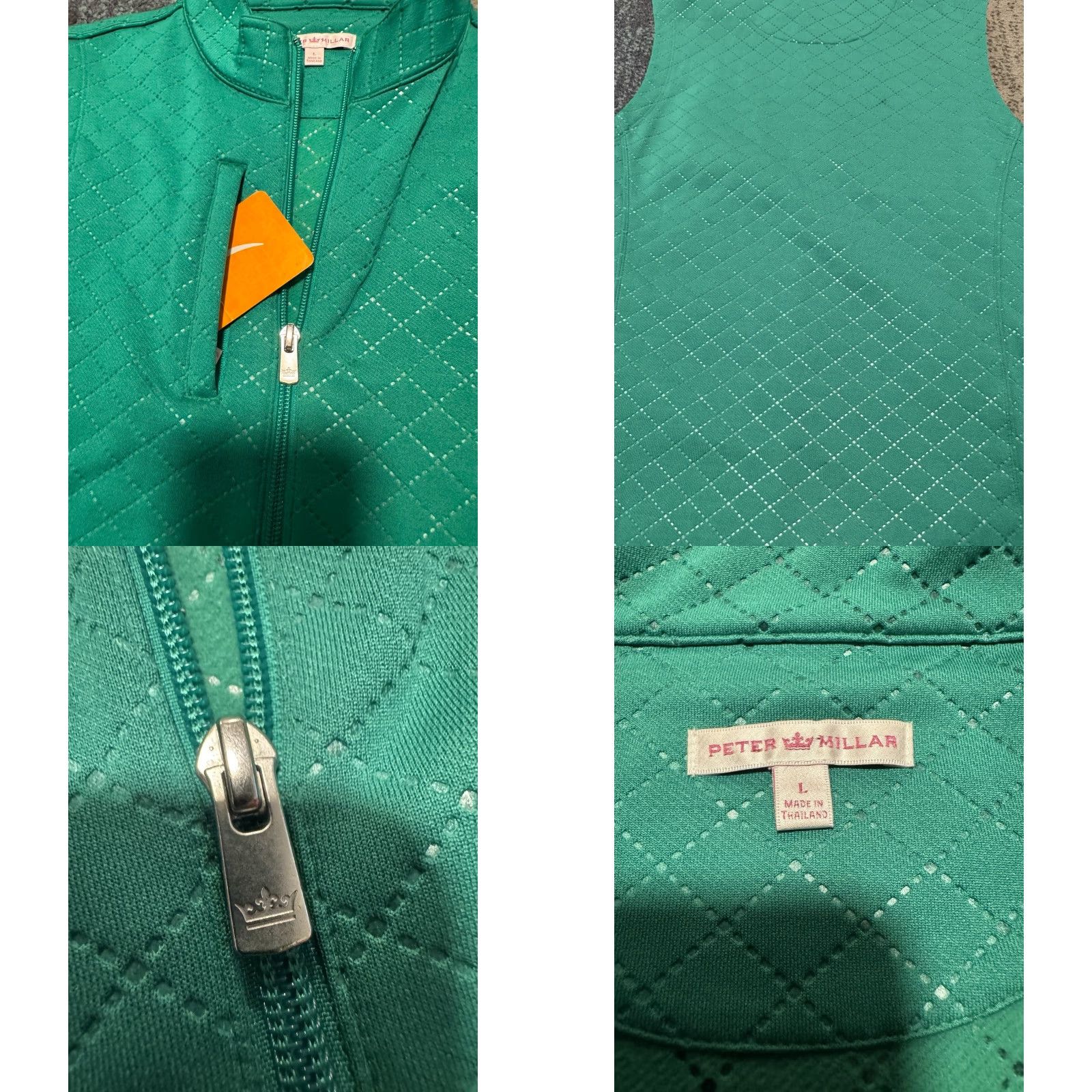 Peter Millar Peter Millar Vest Womens Green Golf Full Zip Ladies Polyester Size Large Size L / US 10 / IT 46 - 10 Thumbnail