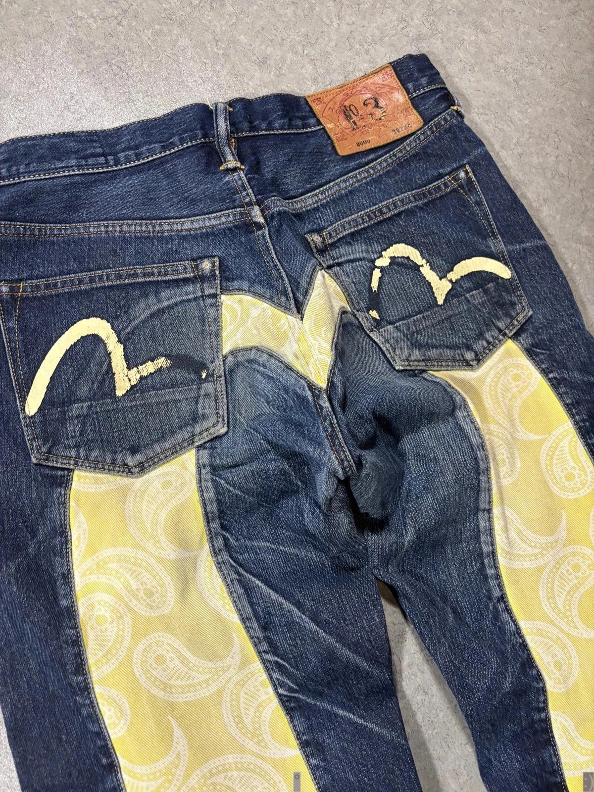 Japanese Brand Evisu baggy jean daicock seagull Size US 32 / EU 48 - 3 Thumbnail