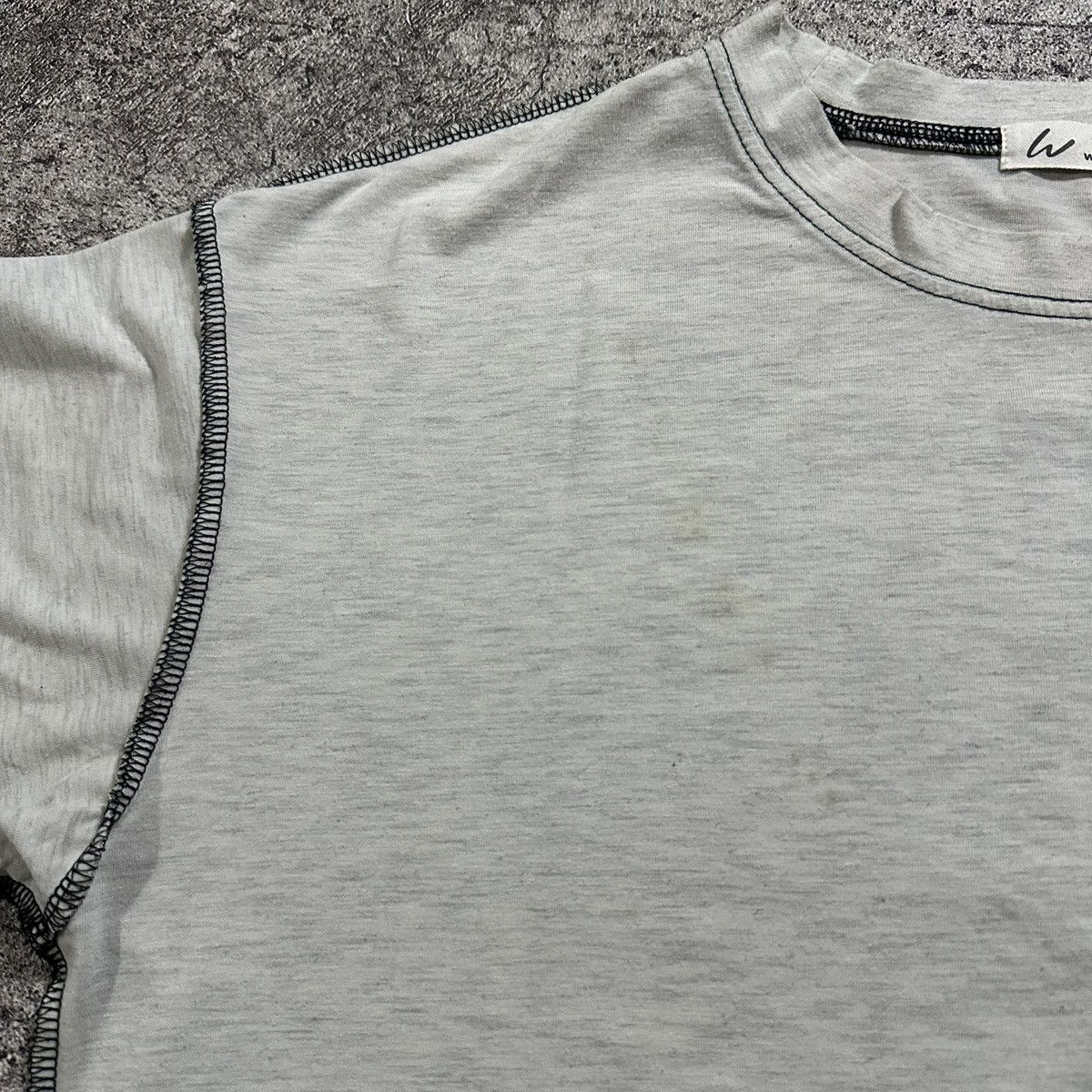 If Six Was Nine Inside Out Contrast Stitch Blank T-Shirt Balenciaga Style Size US L / EU 52-54 / 3 - 5 Thumbnail