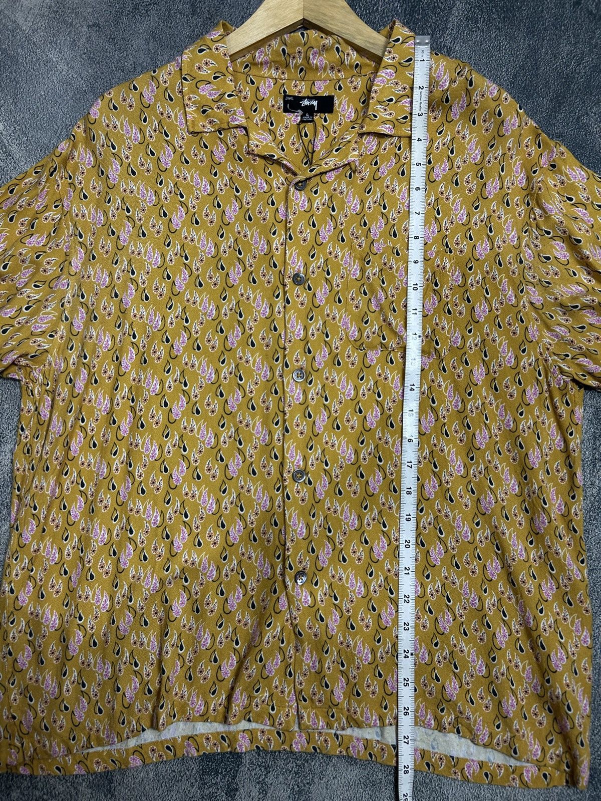 Stussy Stussy Paisley Tears shirt mustard Size US L / EU 52-54 / 3 - 8 Thumbnail