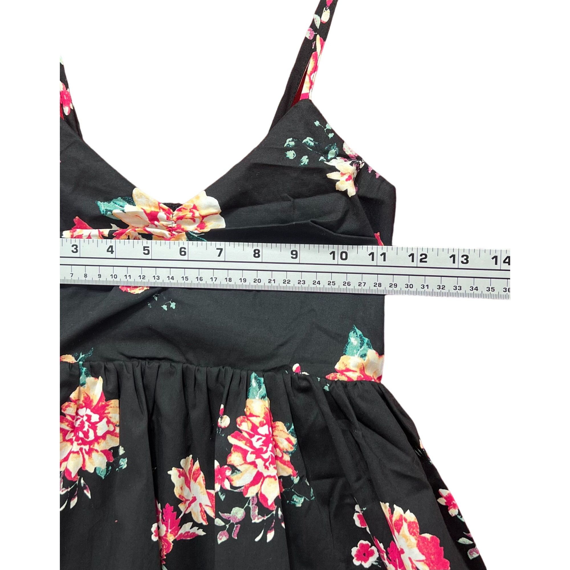 rue21 Rue 21 - Women's Floral Mini Dress - Black - Extra Small Size XS / US 0-2 / IT 36-38 - 4 Thumbnail