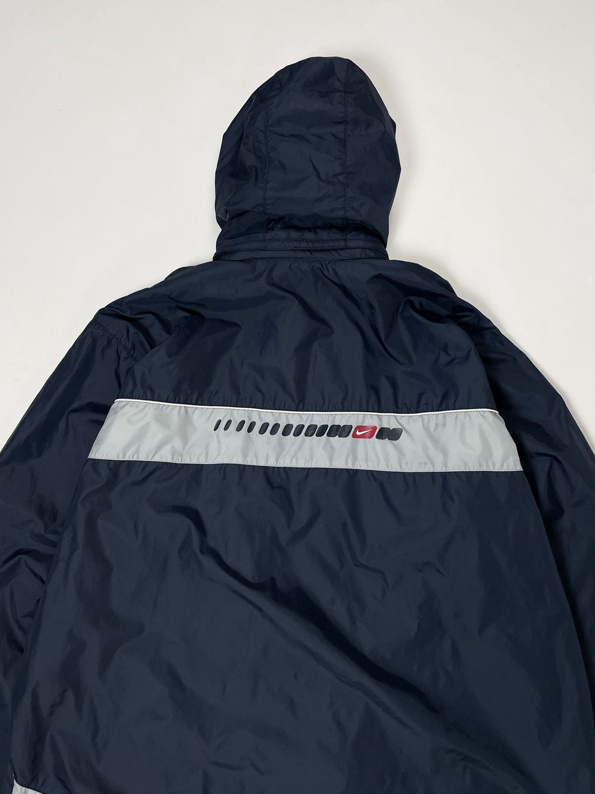 Nike NIKE 🥶 00s vintage nylon blue hooded light jacket Size US XL / EU 56 / 4 - 11 Thumbnail