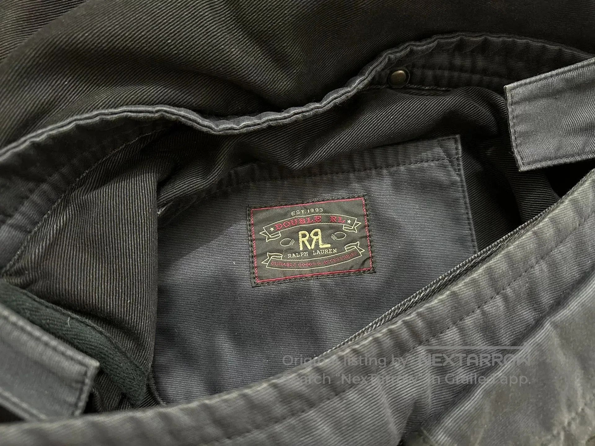 RRL Ralph Lauren RRL Double RL Canvas Leather Messenger Bag. Size ONE SIZE - 6 Thumbnail
