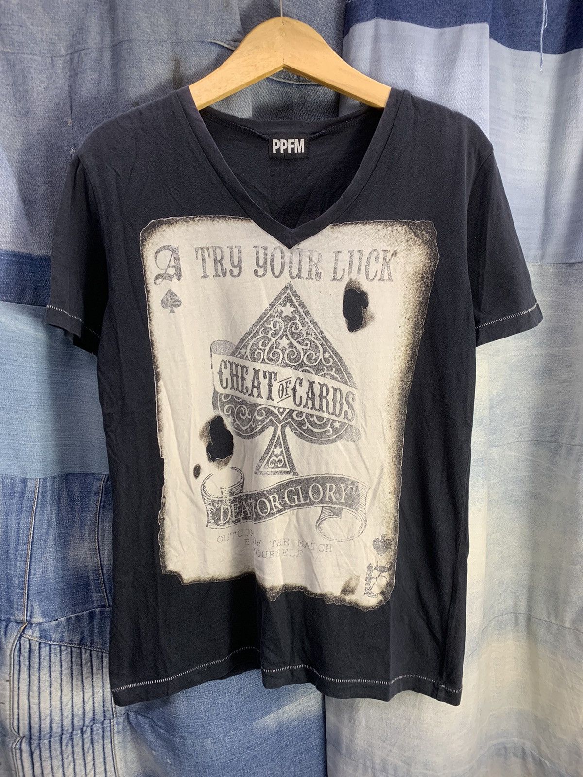 If Six Was Nine × Japanese Brand × PPFM Vintage PPFM DEATH OR GLORY punks spade Size US M / EU 48-50 / 2 - 2 Thumbnail
