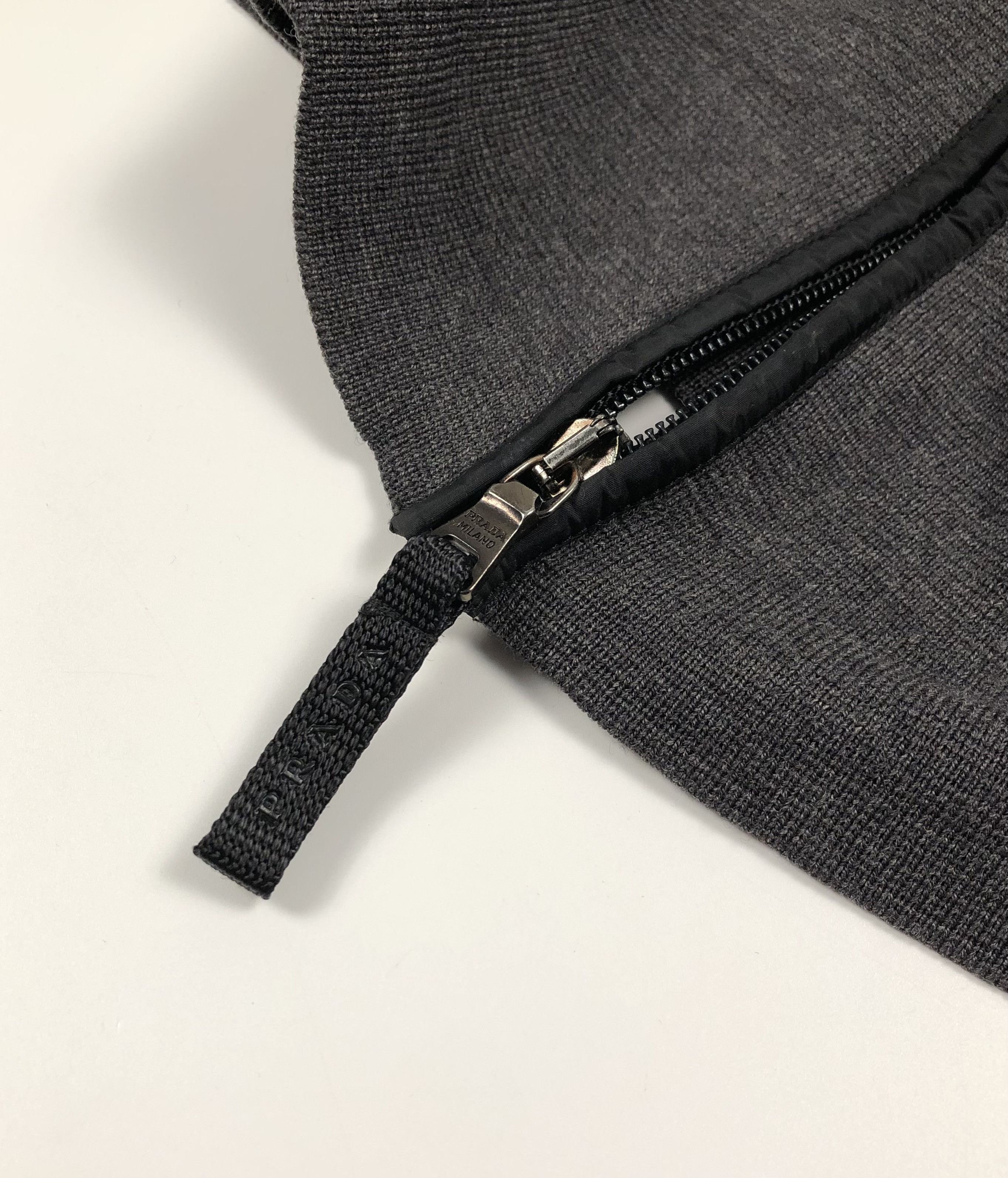 Prada Prada Full Zip Vintage Wool Sweater Size US XL / EU 56 / 4 - 5 Thumbnail