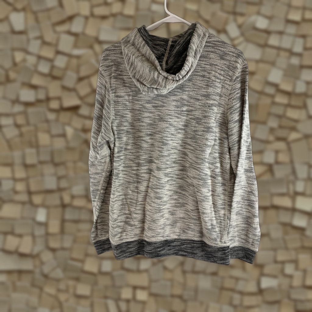 Vintage UNIONBAY Women's Size Medium Cream Gray Missing Hood String Sweater Size M / US 6-8 / IT 42-44 - 1 Thumbnail
