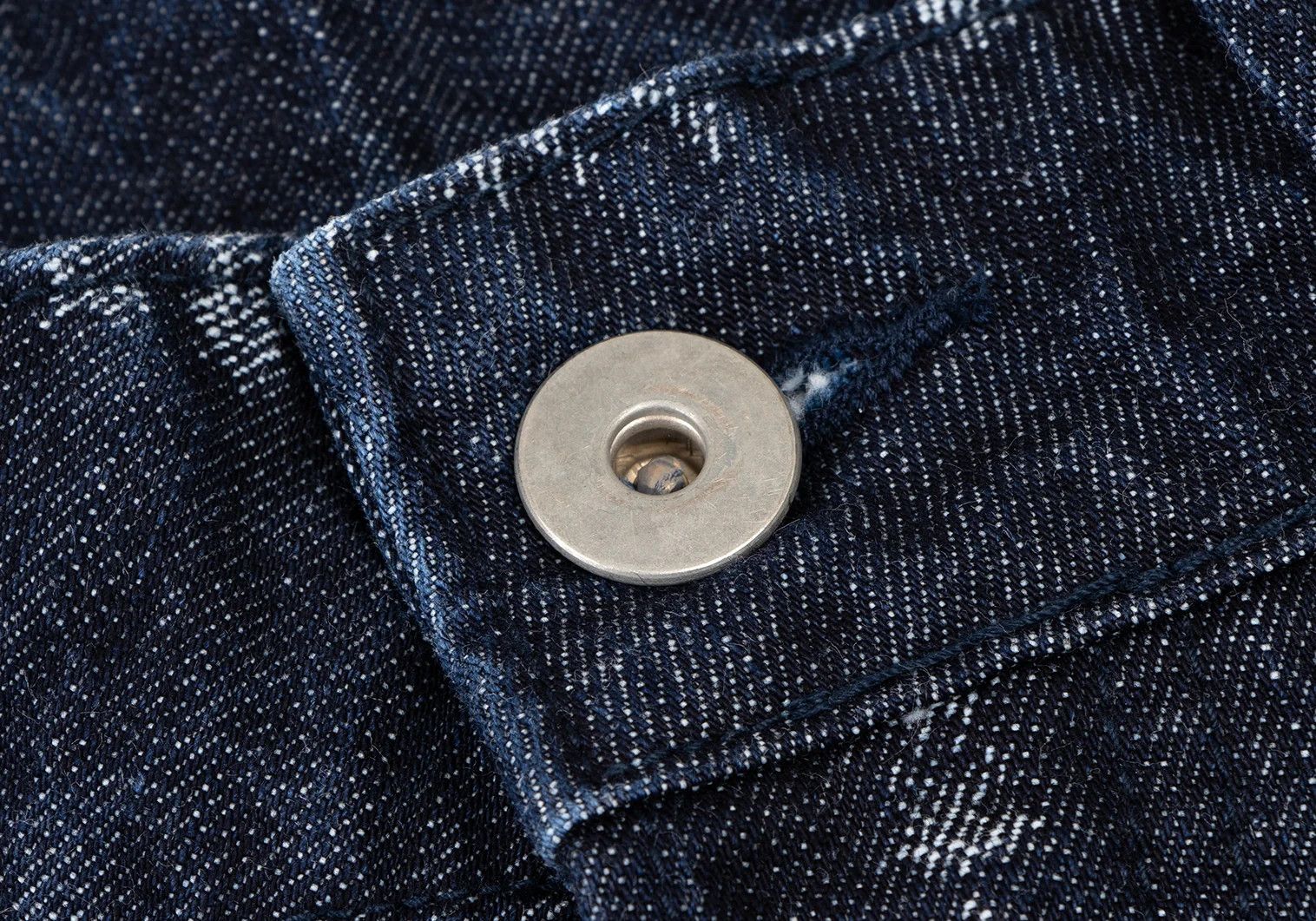 Issey Miyake Indigo Wide Denim Pants with Trim Fade Weave Size US 30 / EU 46 - 3 Thumbnail