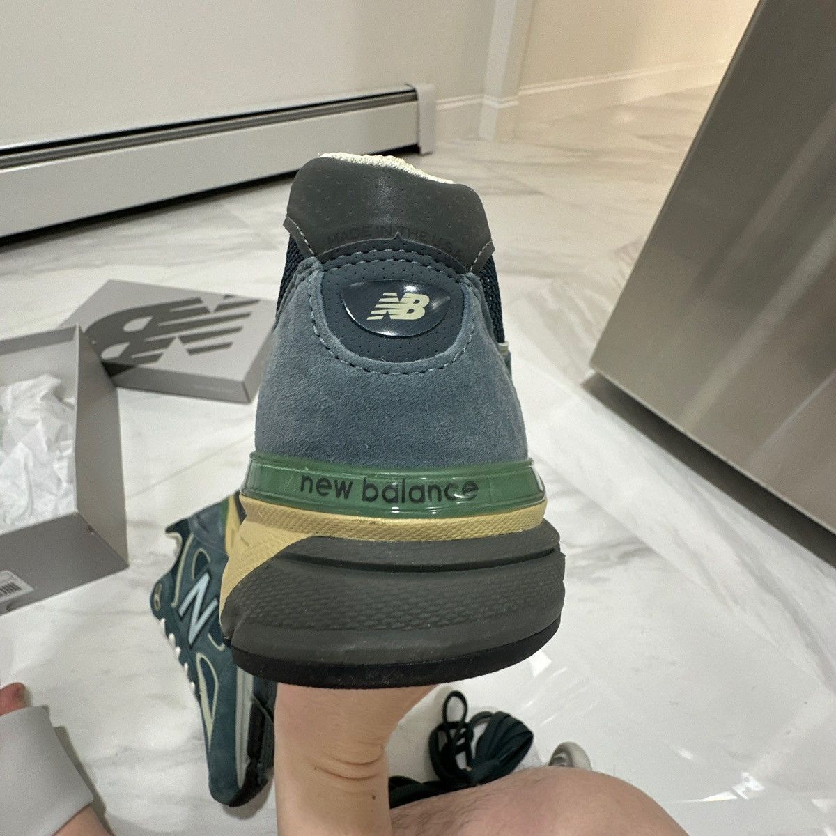 Auralee × New Balance New balance 990v4 x auralee Size US 10 / EU 43 - 4 Thumbnail