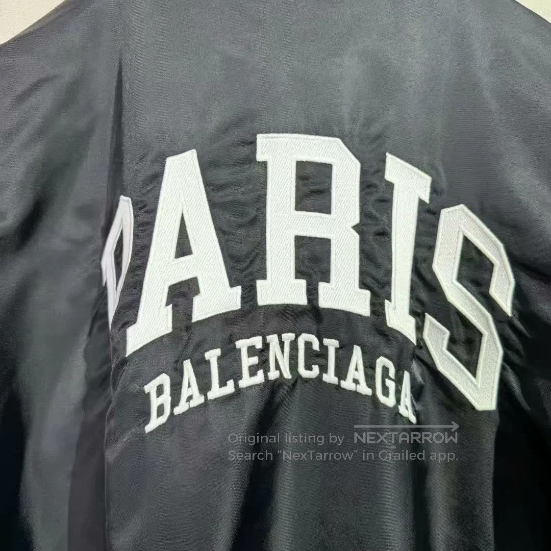 Balenciaga Balenciaga Paris Baseball Jacket Size S. Size US S / EU 44-46 / 1 - 4 Thumbnail