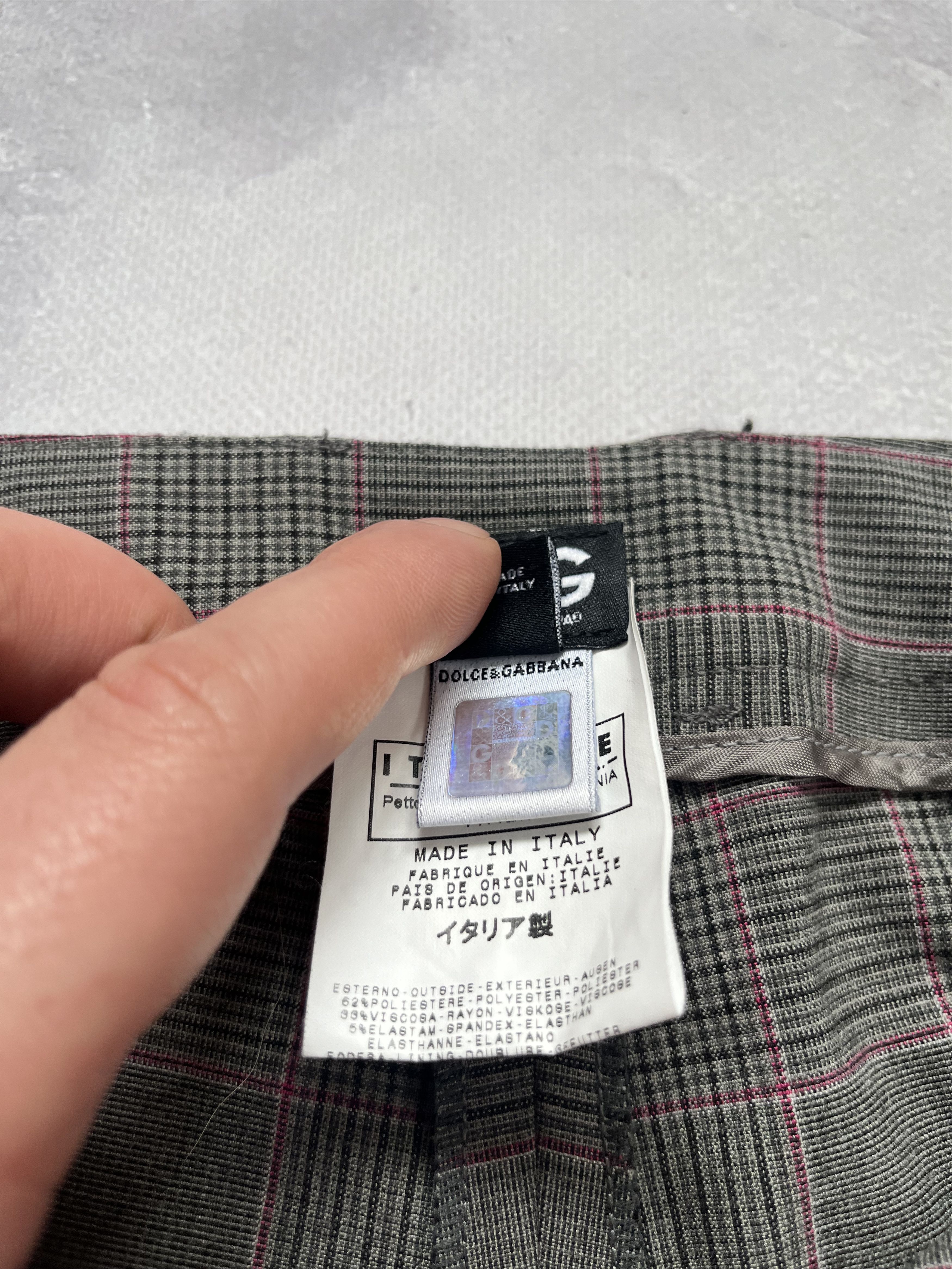 Dolce & Gabbana D&G Dolce & Gabbana Plaid Trousers Pants Viscose Wide Leg Size US 30 / EU 46 - 7 Thumbnail