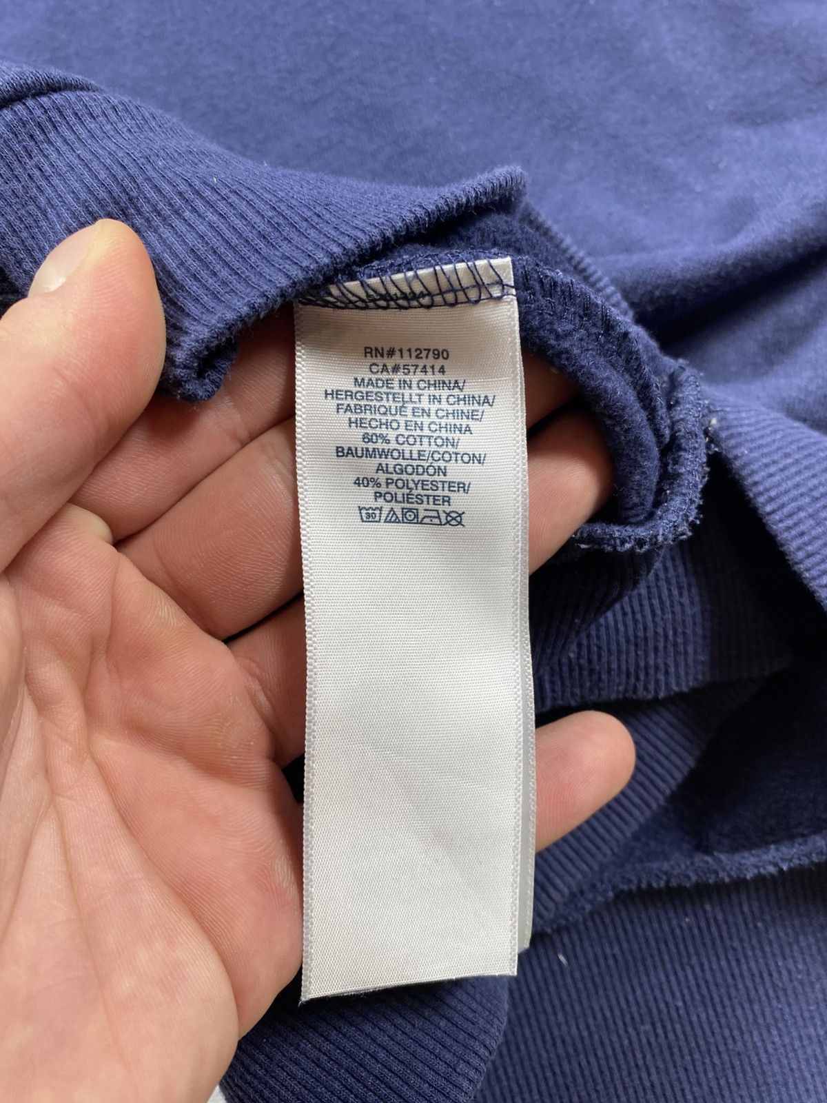 True Religion Mens True Religion Blue Sweatshirt Size Medium With Big Logo Size US M / EU 48-50 / 2 - 10 Thumbnail