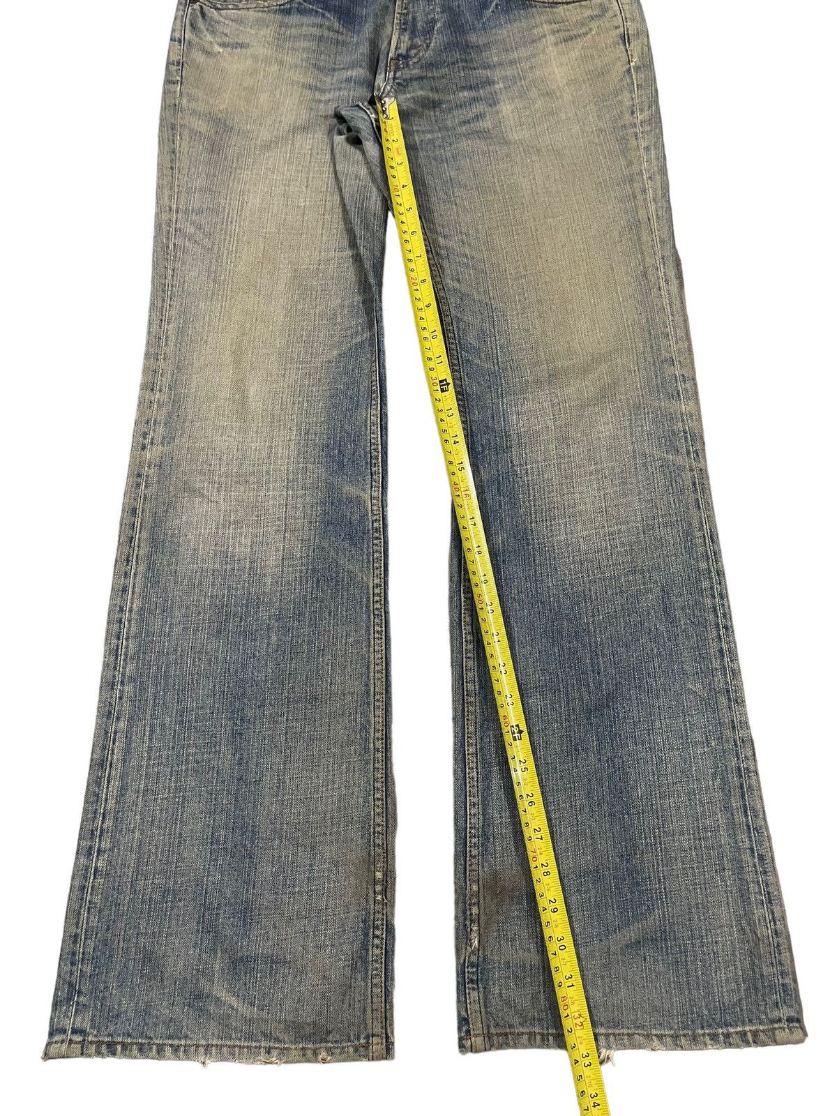 14th Addiction Vintage Japanese Brand Blue Faded Wash Style Bootcut Jeans Size US 34 / EU 50 - 11 Thumbnail