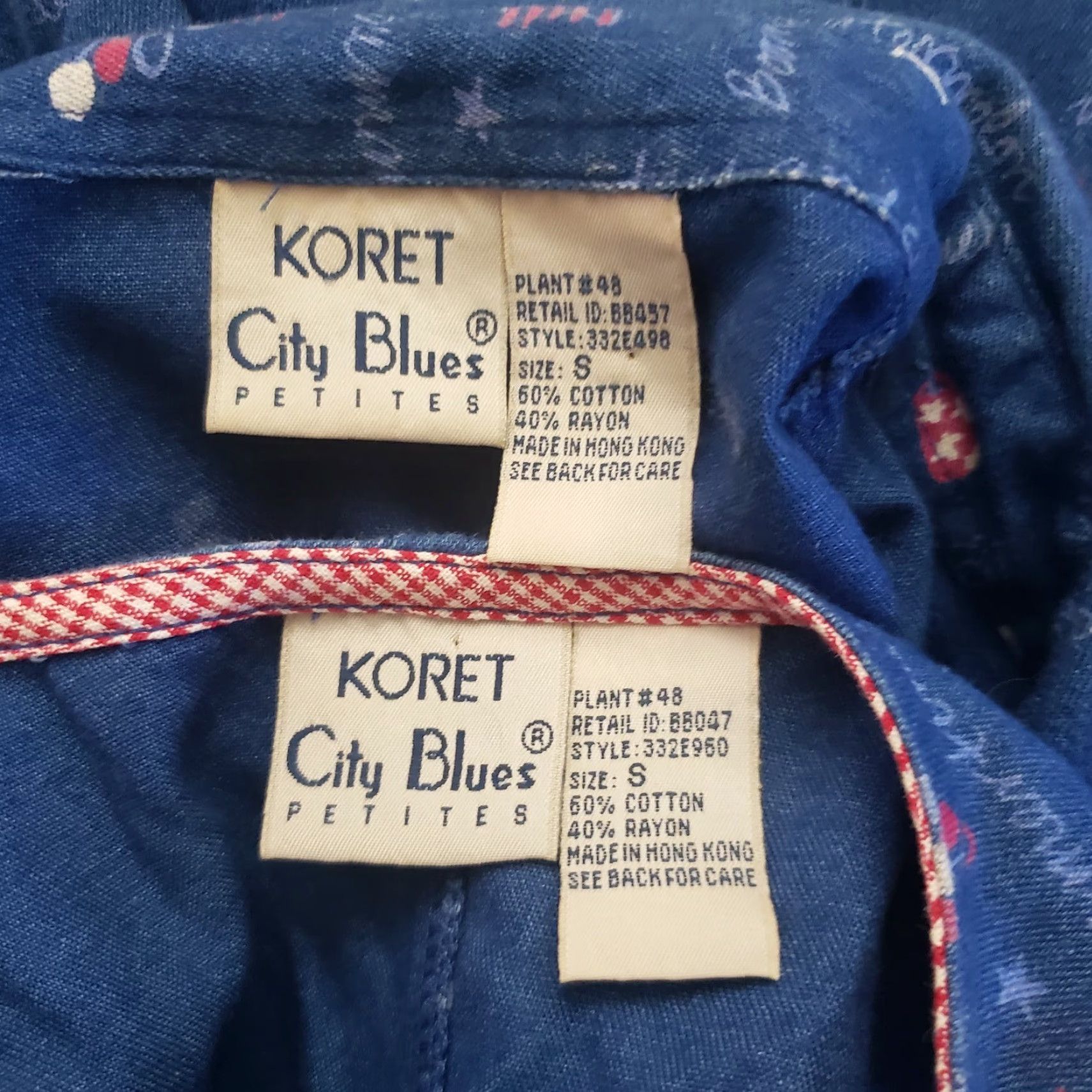 Vintage VINTAGE Koret City Blues Womens Dress Set Jumper Shirt Sleeveless Patriotic Size S 6-8 Blue 60% Cotton 40% Rayon Holiday 4th Of July Summer Womens Size S / US 4 / IT 40 - 7 Thumbnail
