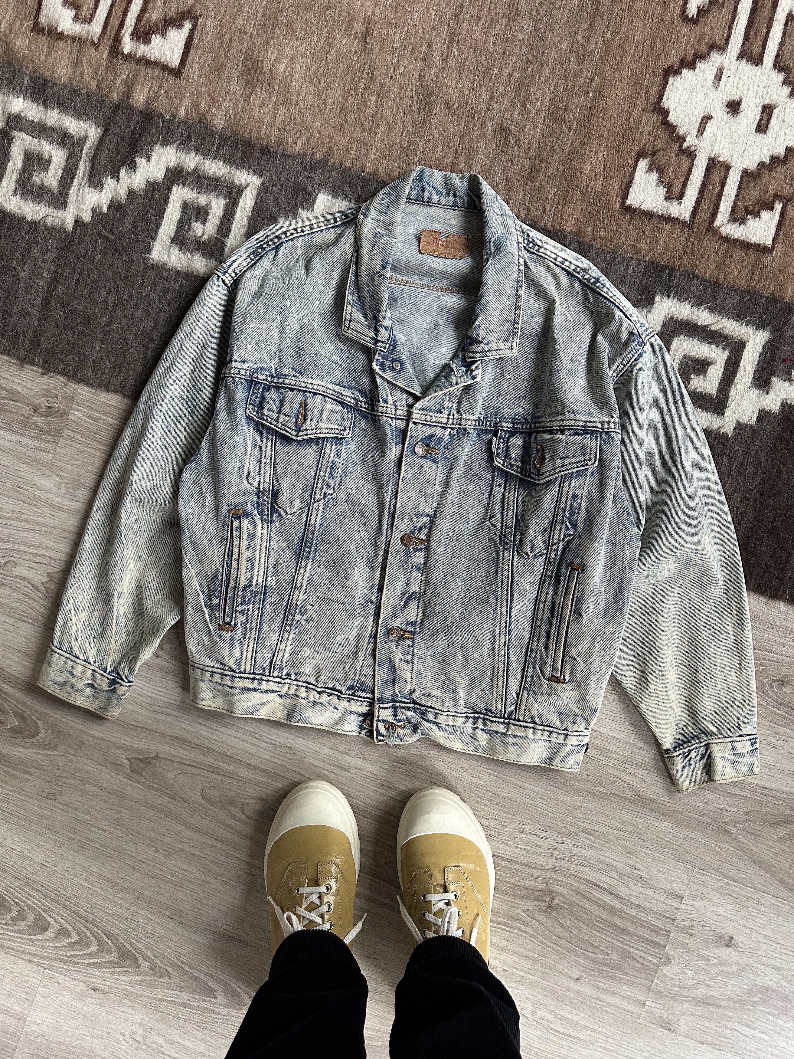 Levi's Levis USA Made Vintage 80s Stone Washed Denim Jacket 5844AC Size US S / EU 44-46 / 1 - 2 Thumbnail