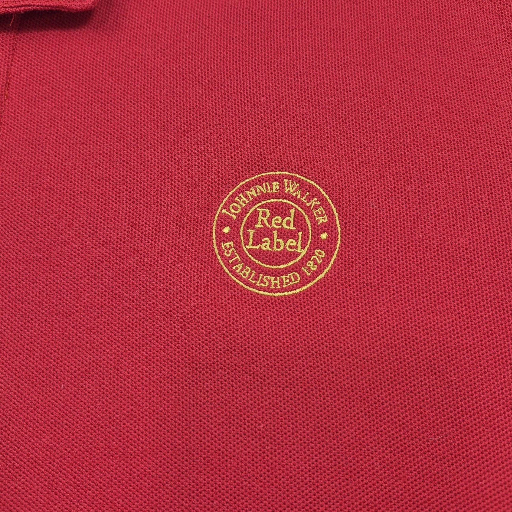 Vintage Gear For Sports Polo Shirt Mens XL Red Johnnie Walker Red Label Pique Knit Shirt Size US XL / EU 56 / 4 - 5 Thumbnail