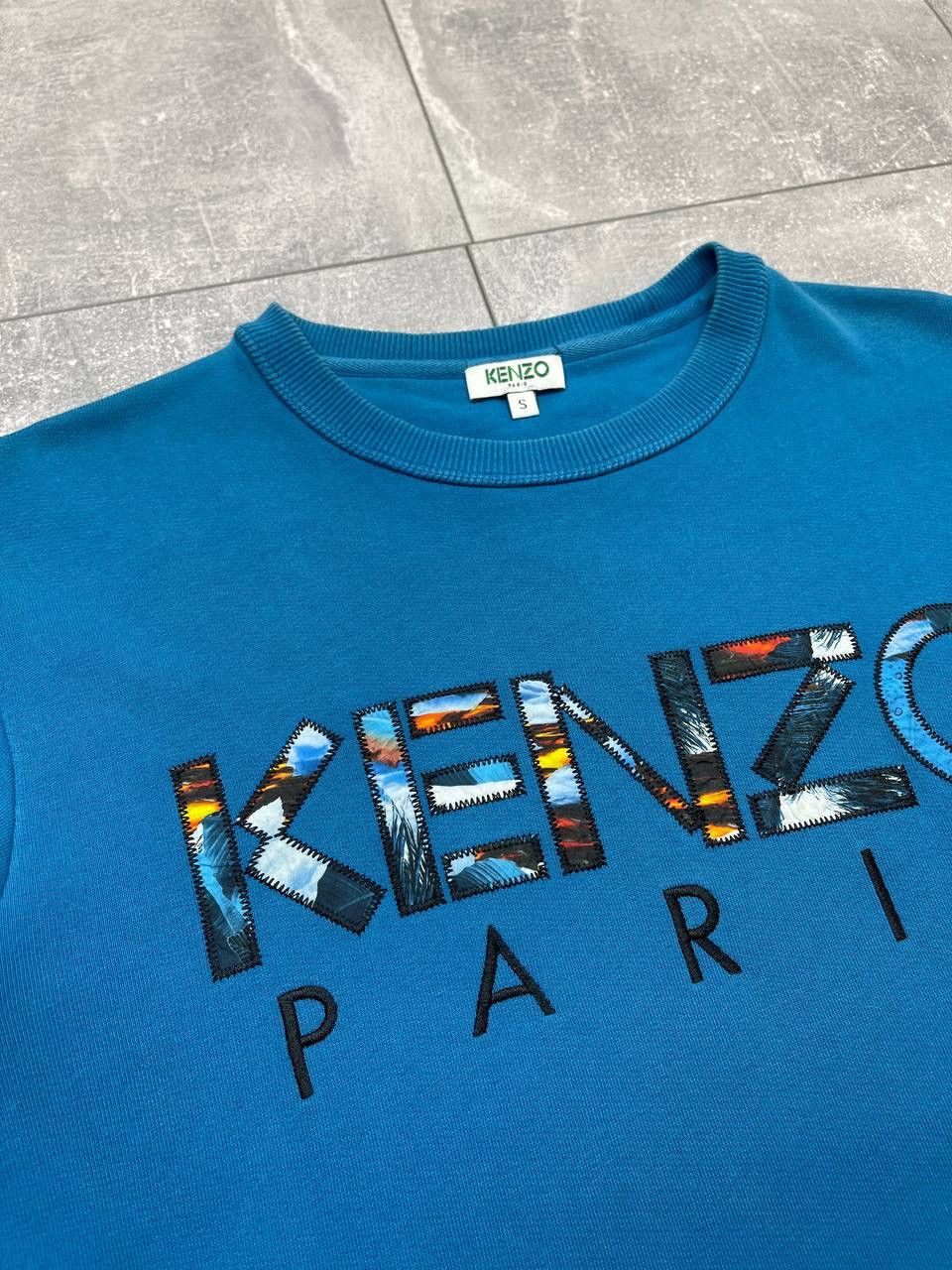 Kenzo Kenzo Paris Blue Big Logo Women Sweatshirt Size US S / EU 44-46 / 1 - 6 Thumbnail