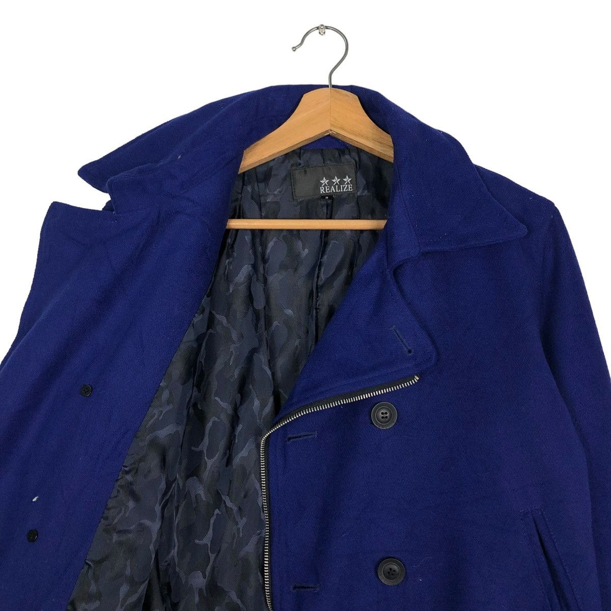 Hysteric Glamour 🔥VINTAGE WOOL BIKER JACKET REALIZE JAPAN DOUBLE COLLAR Size US M / EU 48-50 / 2 - 12 Thumbnail