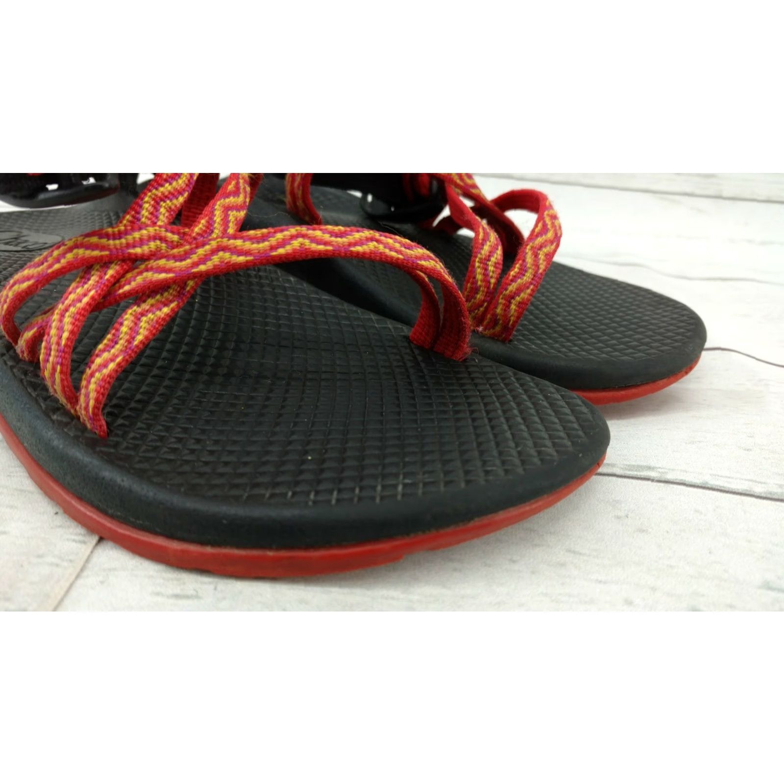 Chaco Chaco ZX/1 Classic Womens Sport Sandals Sz 5 Hiking Water Outdoor Orange Size US 5 / IT 35 - 2 Thumbnail