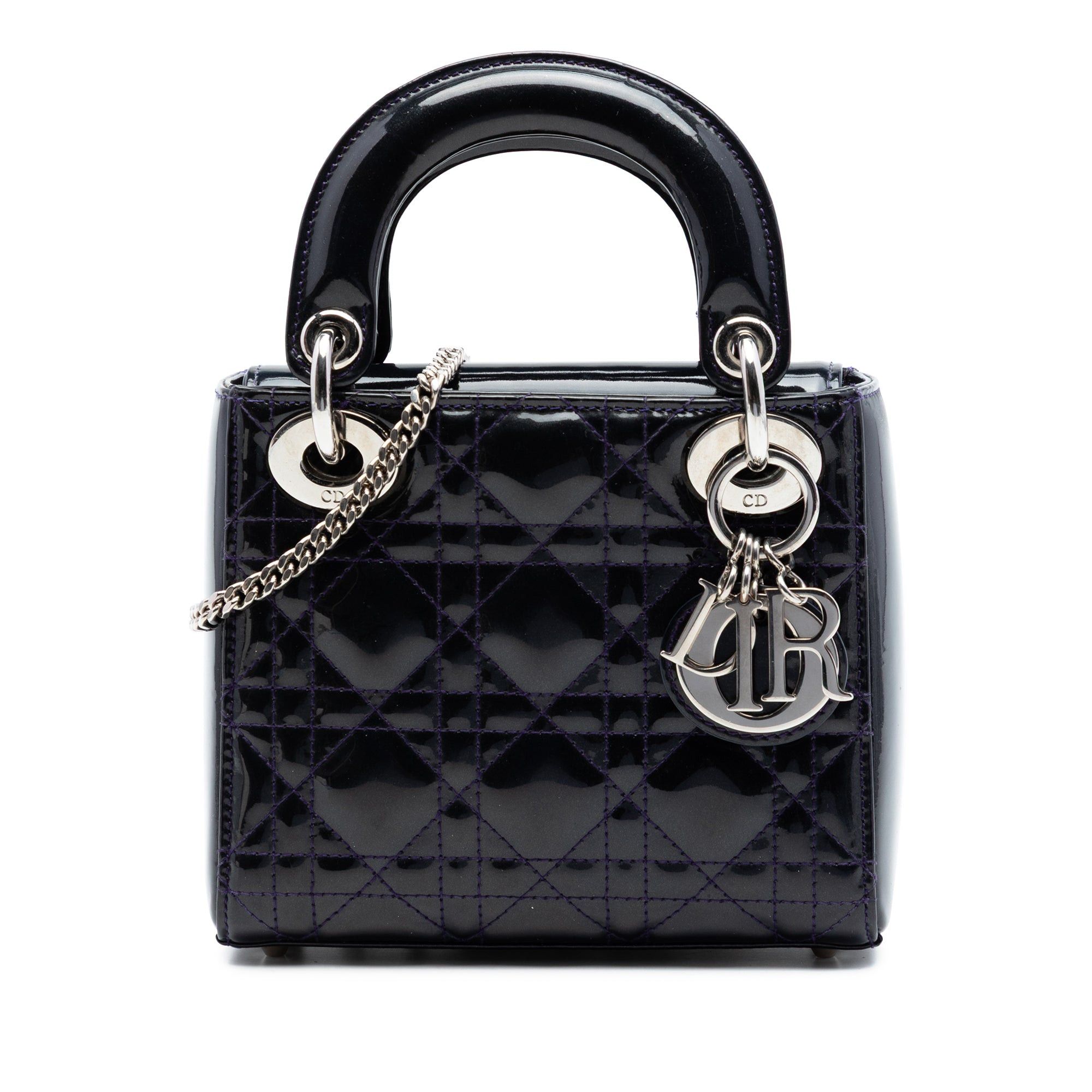 Dior Mini Patent Cannage Lady Dior Size ONE SIZE - 1 Thumbnail