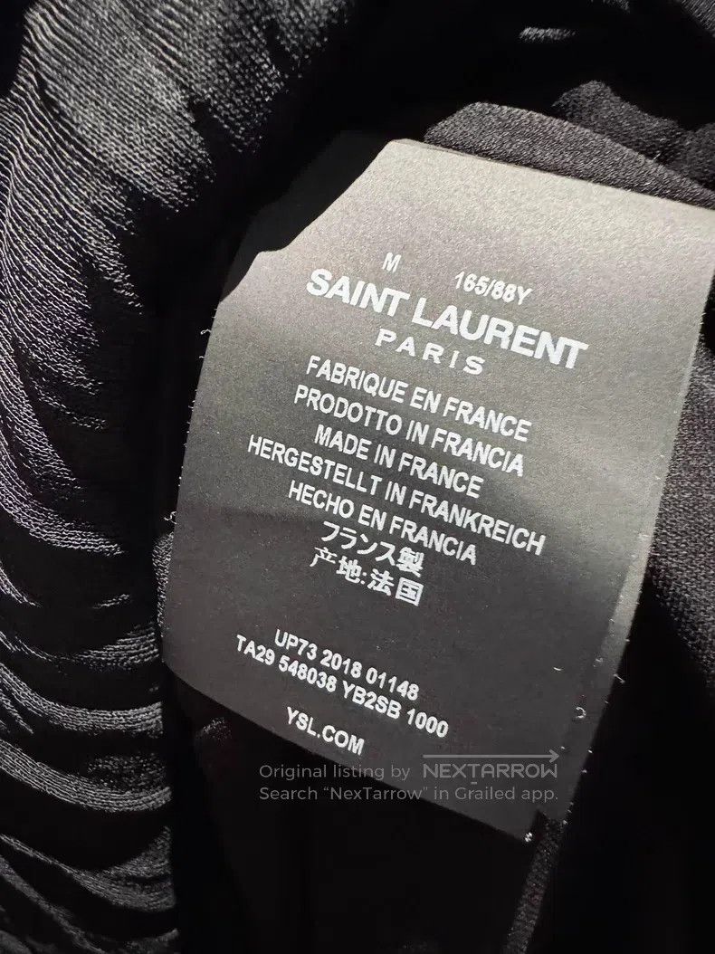 Saint Laurent Paris Saint Laurent Paris Deep V Backless Little Black Dress Size M / US 6-8 / IT 42-44 - 4 Thumbnail
