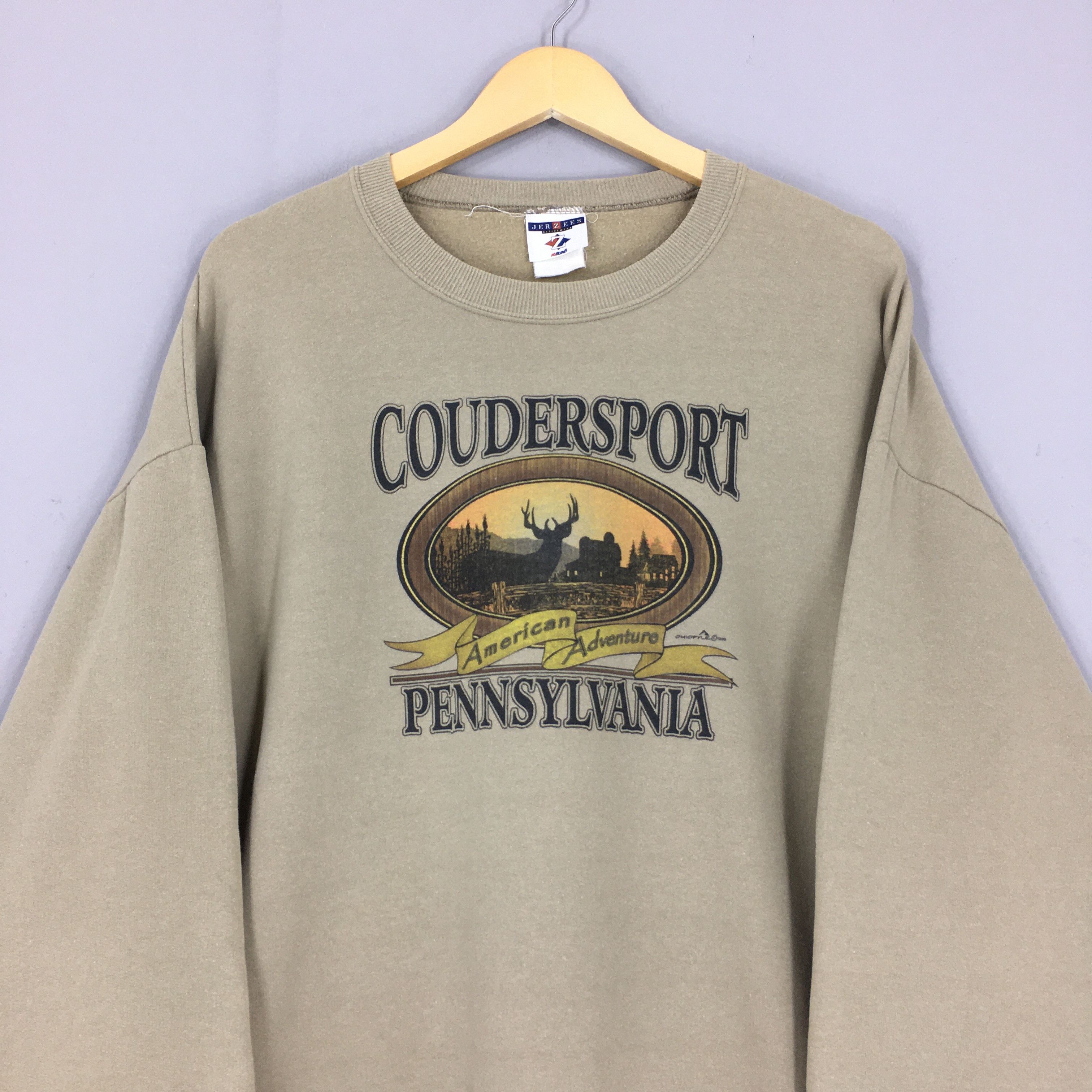 Vintage Vintage Coudersport Pennsylvania Brown Sweatshirt XLarge Size US XL / EU 56 / 4 - 2 Thumbnail
