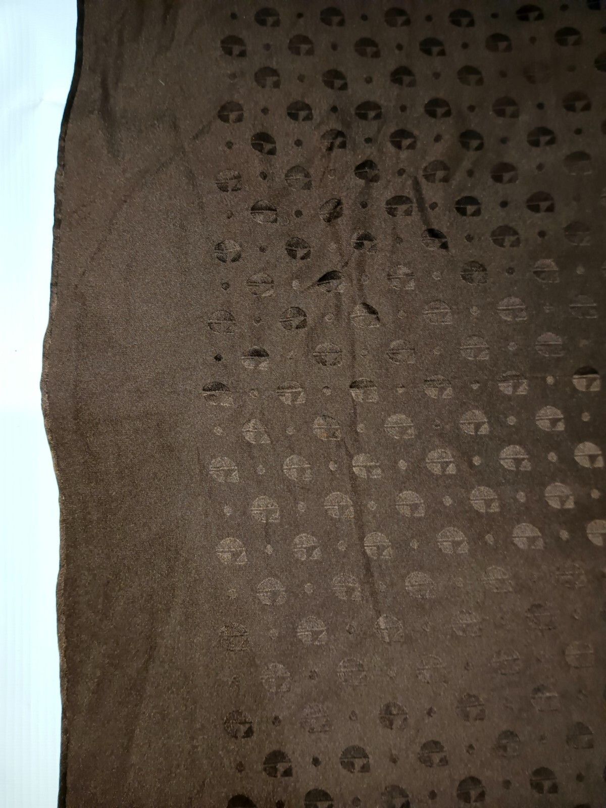 Givenchy GIVENCHY PARIS FRANCE GG Monogram Brown Silk Scarf Size ONE SIZE - 5 Thumbnail