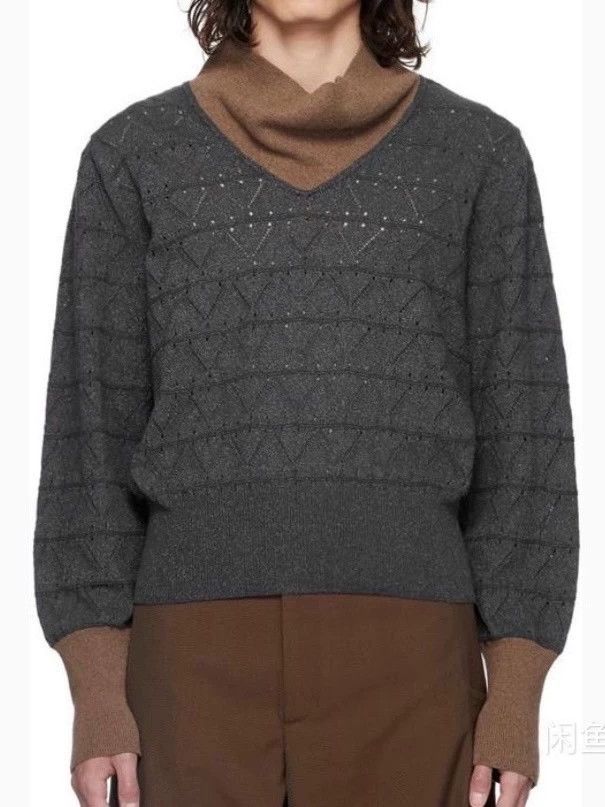 Kiko Kostadinov KIKO KOSTADINOV SS24 Show Model Dark Gray and Brown Plaid Size US S / EU 44-46 / 1 - 7 Thumbnail
