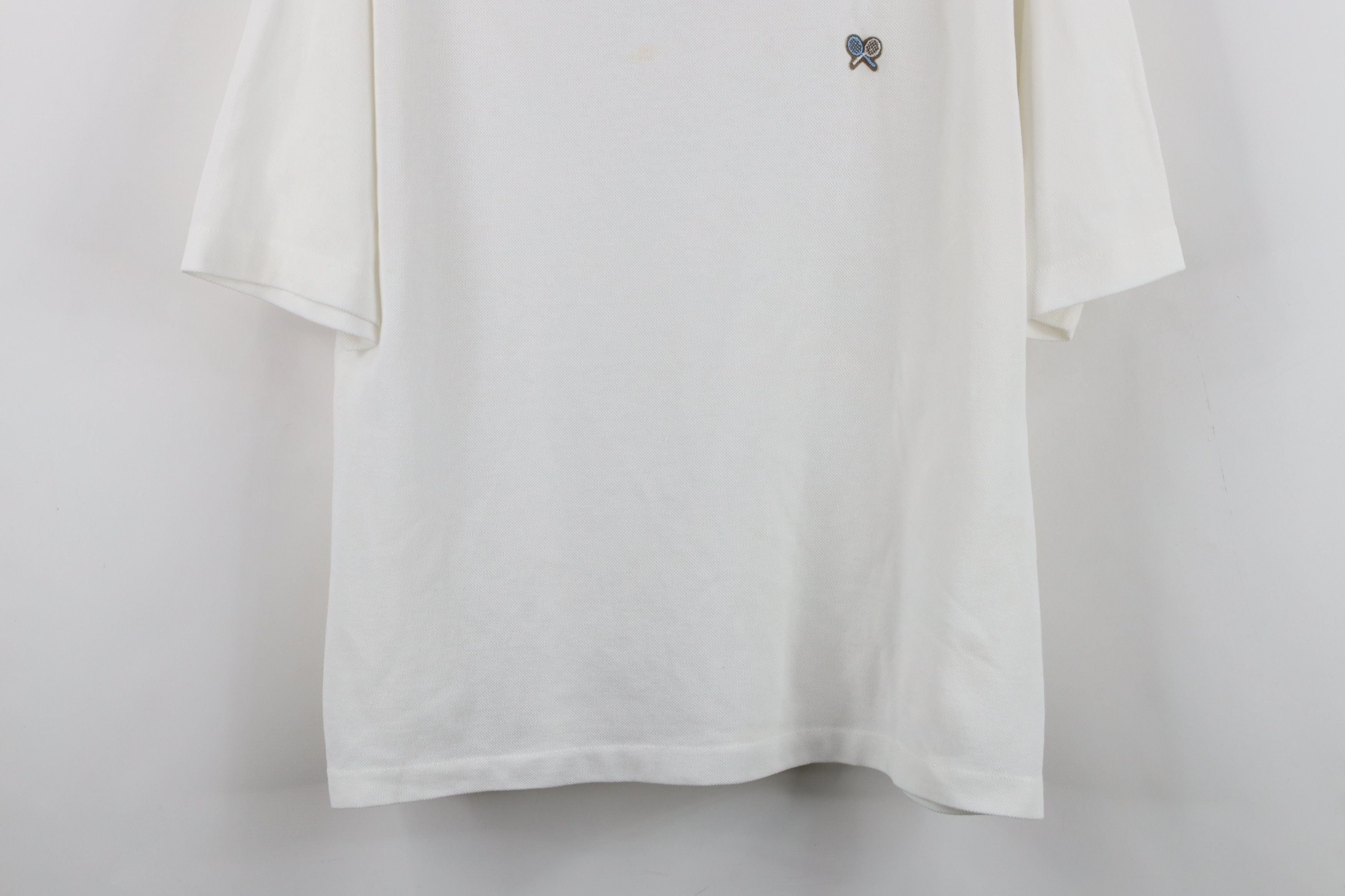 Vintage Vintage 70s Streetwear Tennis Knit V-Neck T-Shirt USA Size US L / EU 52-54 / 3 - 3 Thumbnail