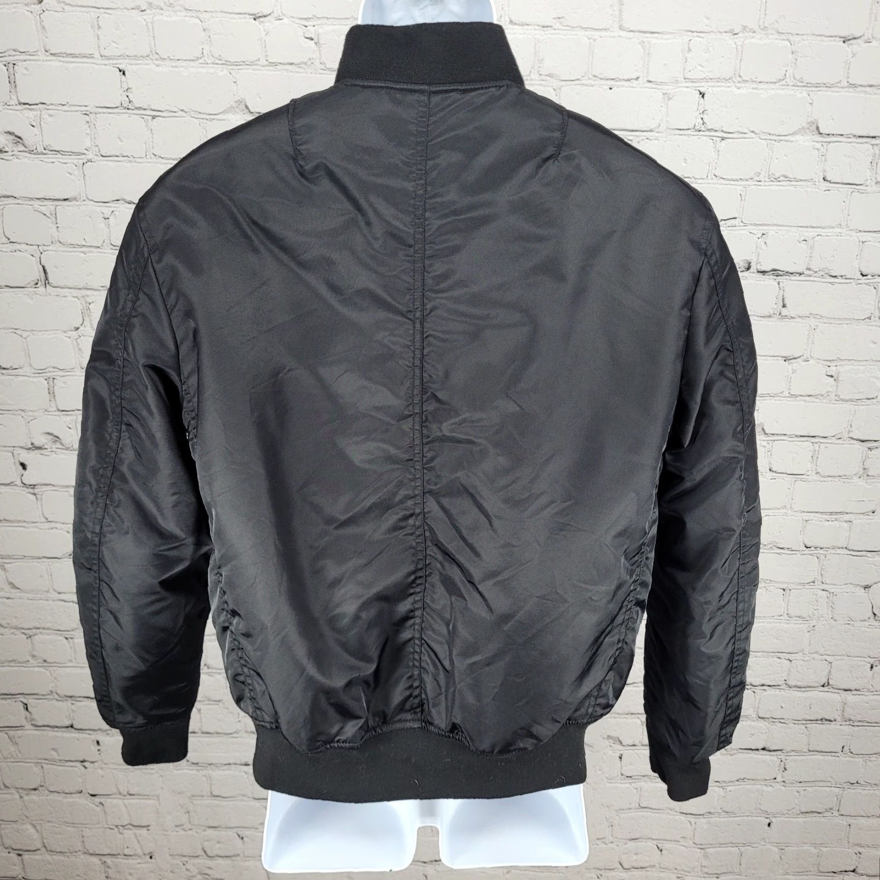 McGregor August Mcgregor Jacket Mens Black Nylon Full Zip Inner Pocket Bomber Size S Size US S / EU 44-46 / 1 - 2 Thumbnail