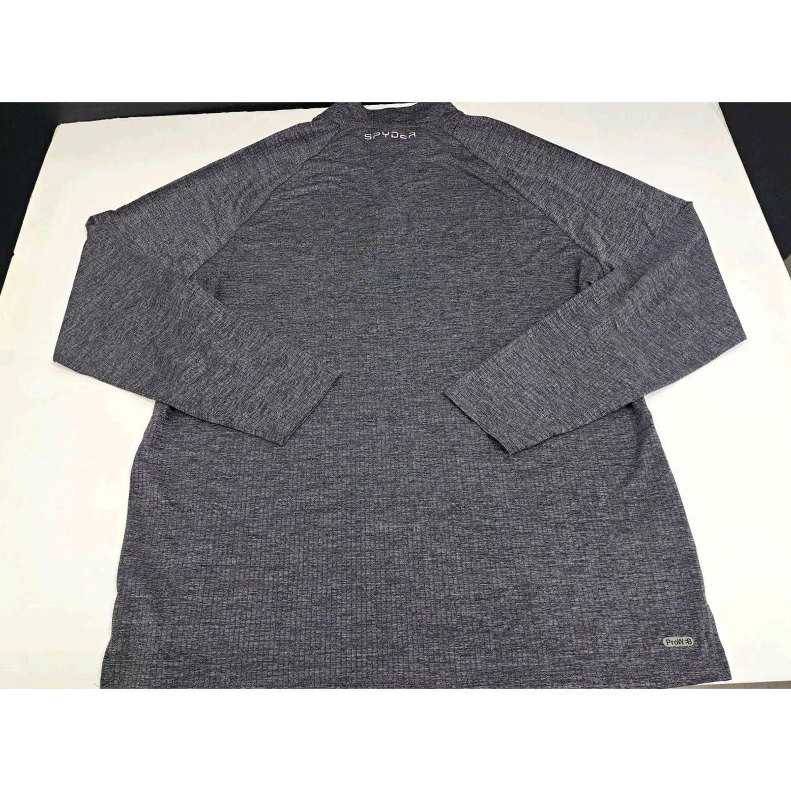 Spyder Spyder Mens Active Pro WB 1/4 Zip Pullover Long Sleeve Gray Black XL Casual Outdoor Activewear列表 Size US XL / EU 56 / 4 - 6 Thumbnail