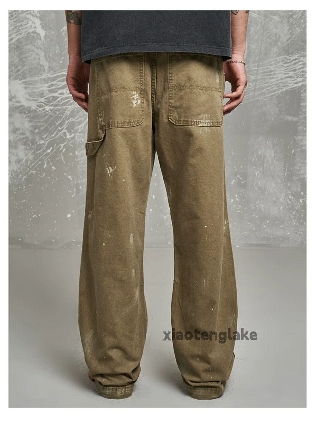 Designer × Japanese Brand × Vintage washed faded utility carpenter cargo paint work pants Size US 32 / EU 48 - 3 Thumbnail