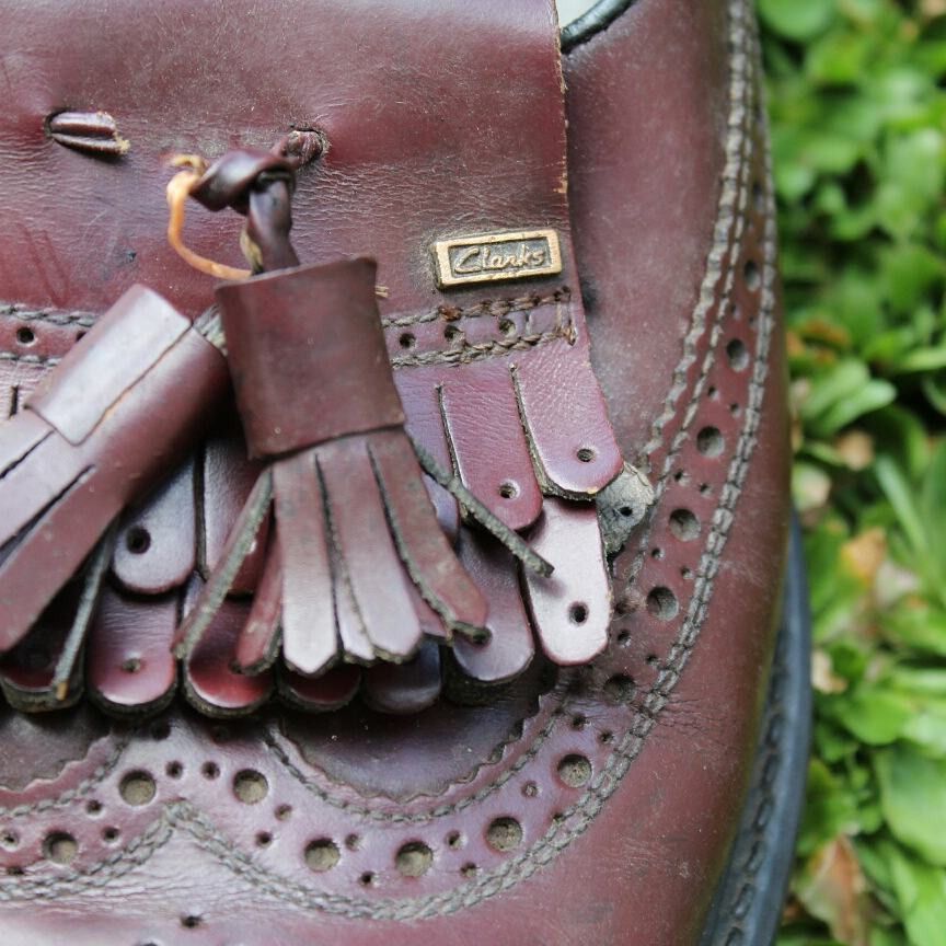 Clarks × Vintage Vintage Clarks adrian tassle penny loafer Loafer Tassle Size US 5.5 / EU 38 - 2 Thumbnail