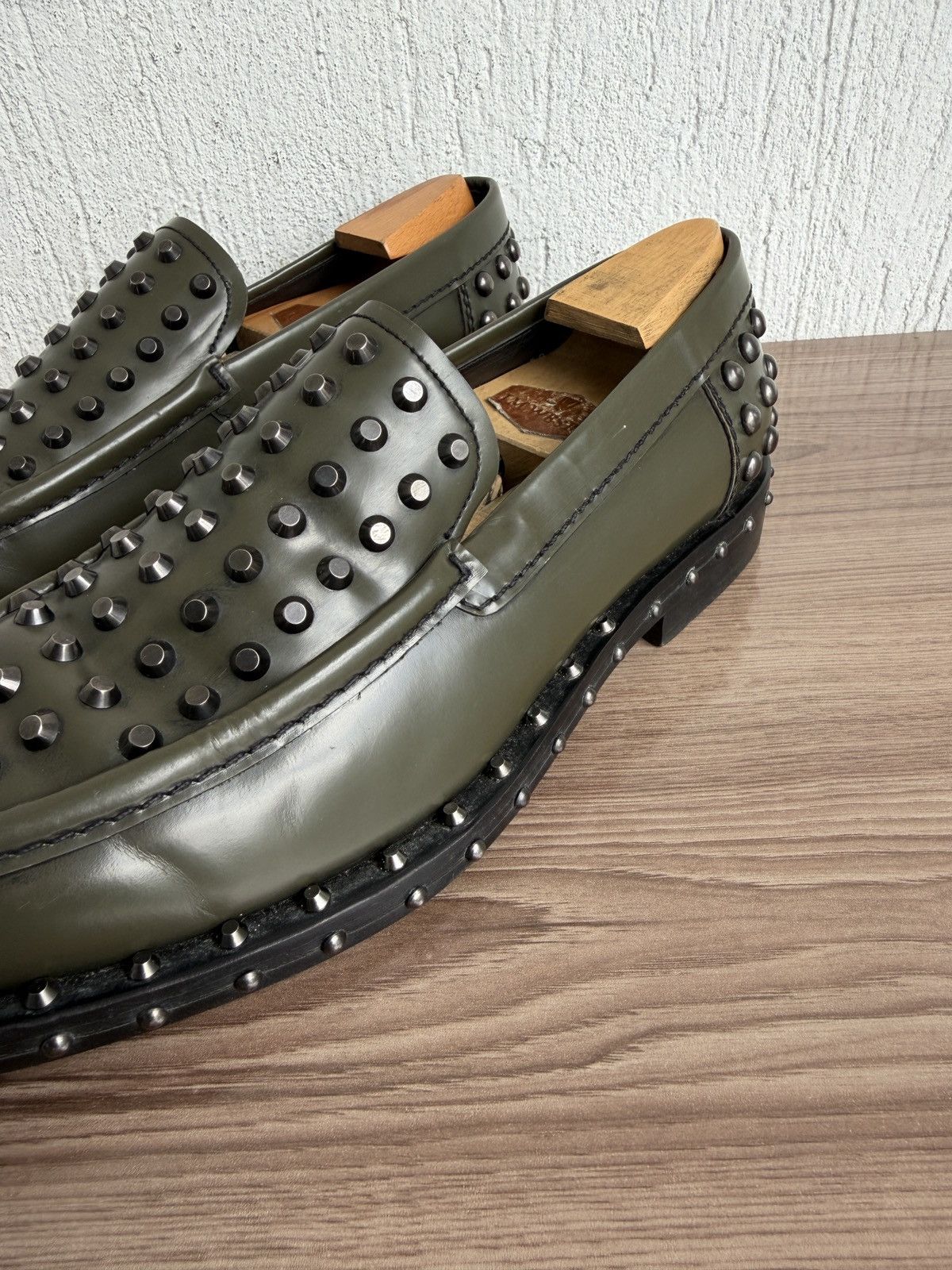 Prada 🔋❗️ Archival 🕷️Studded loafers Size US 10 / EU 43 - 10 Thumbnail