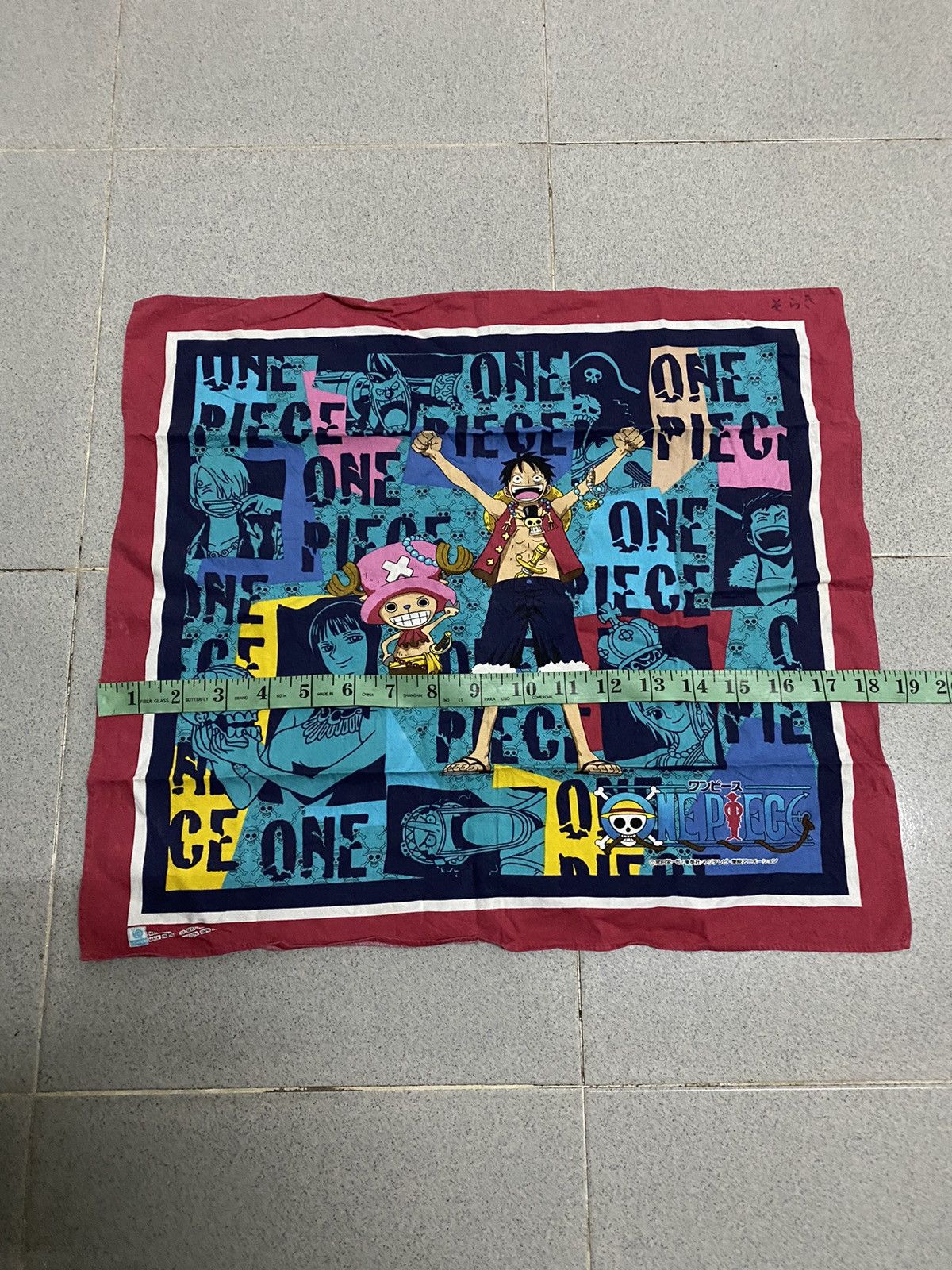 Anime × One Piece × Vintage Vintage One Piece Anime Handkerchief Size ONE SIZE - 4 Thumbnail