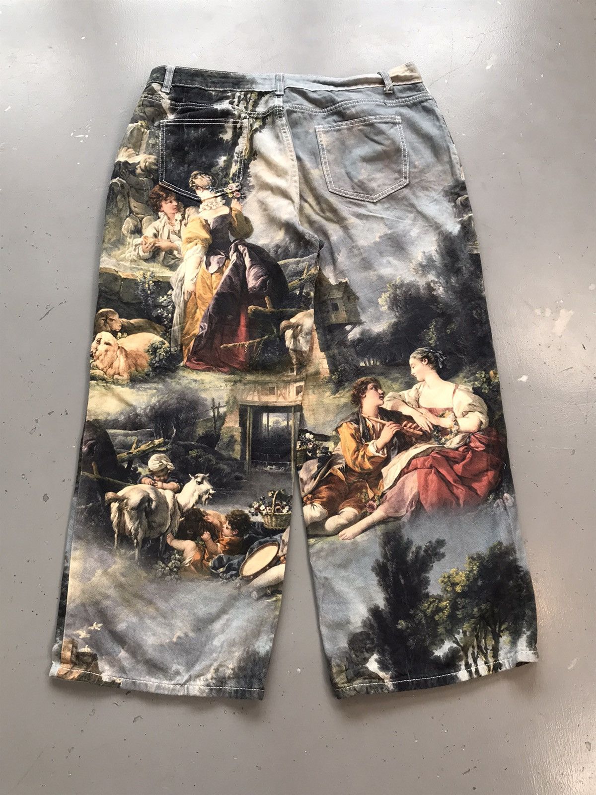 Shein × Vintage Vintage SHEIN Aop graphic print flaired pant Size US 38 / EU 54 - 8 Thumbnail